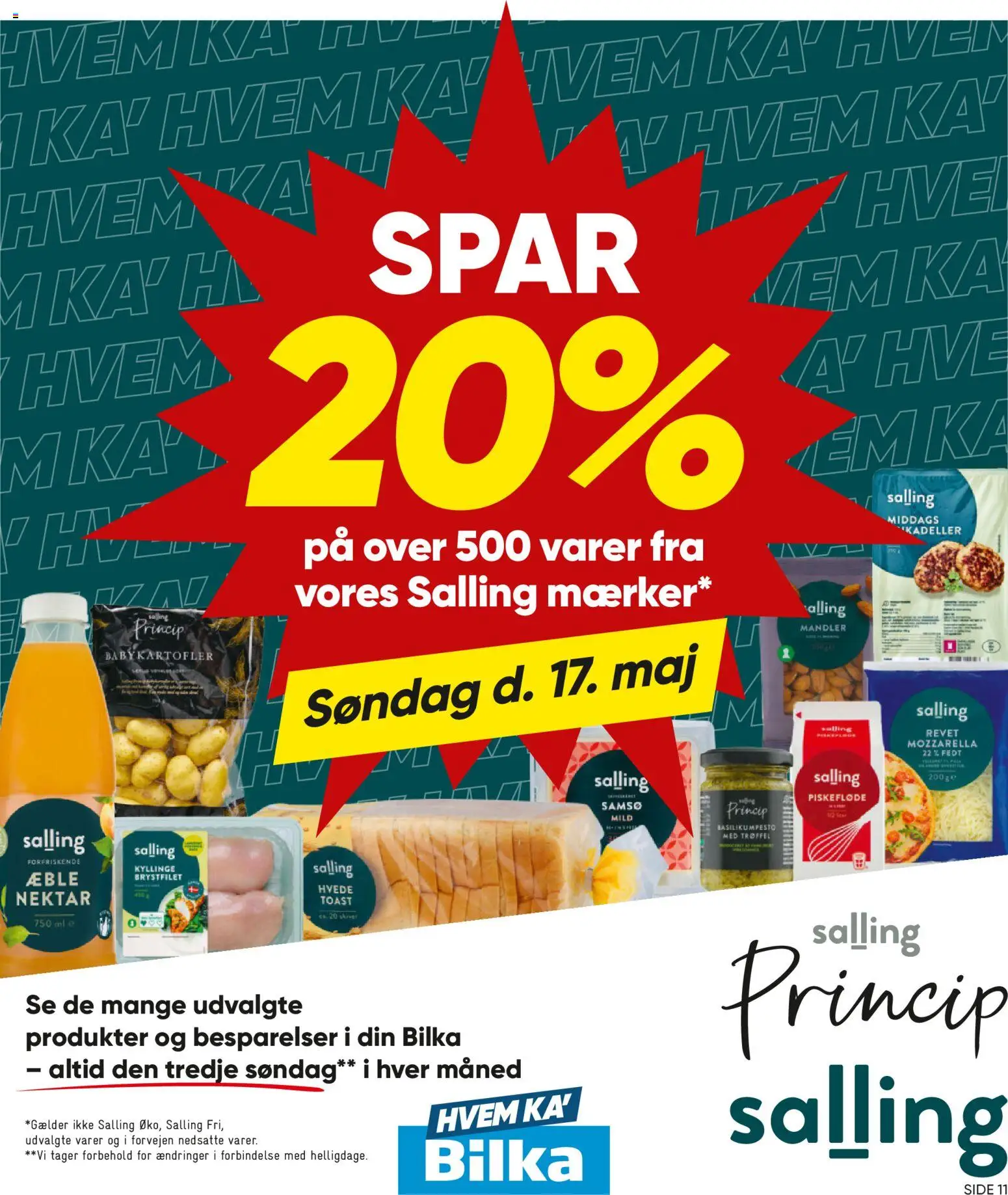 Bilka tilbudsavis – gyldig fra 15.05.2026 | Side: 11 | Produkter: Mandler, Mozzarella