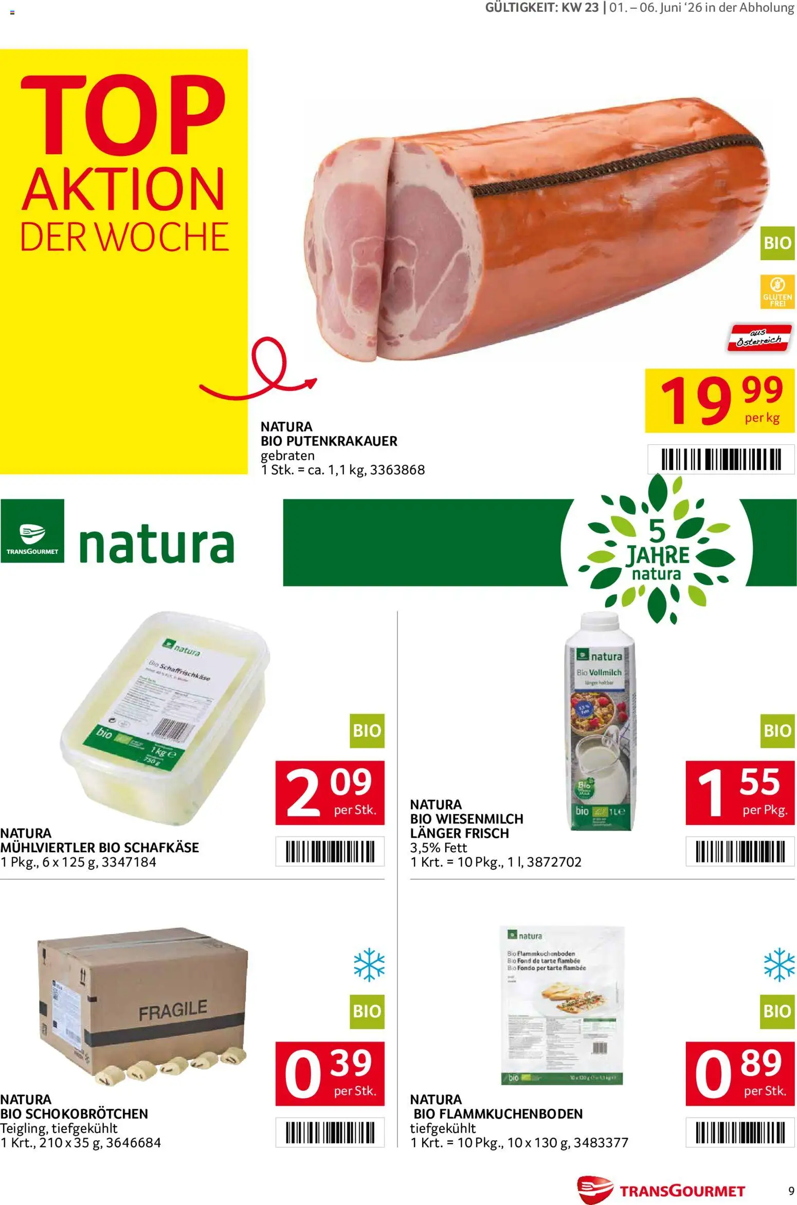 Transgourmet Flugblatt gültig ab 01.06.2026 | Seite: 9