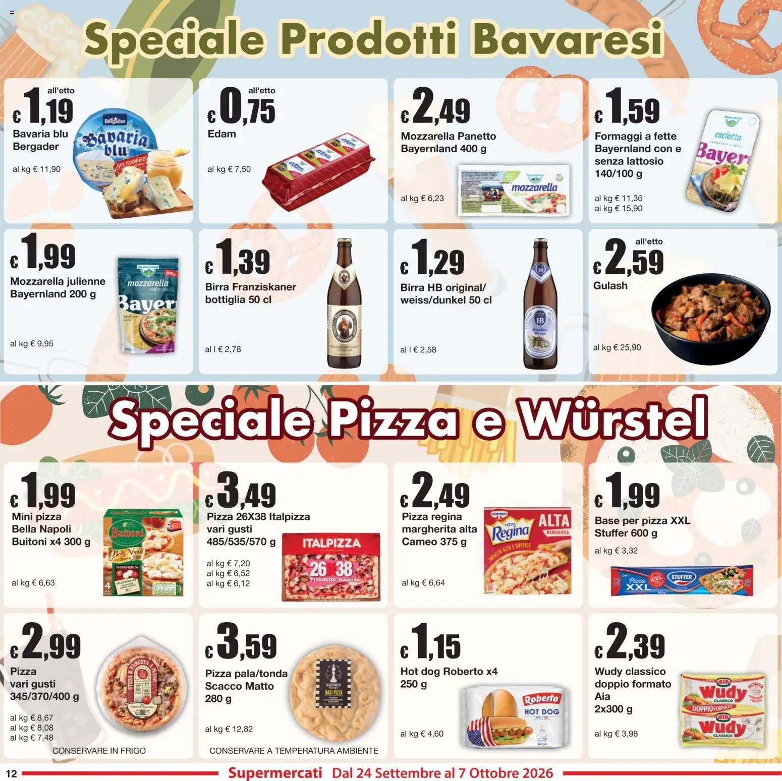 Volantino Sì con Te del 24/09/2026 | Pagina: 12 | Prodotti: Birra, Mozzarella, Edam, Bottiglia