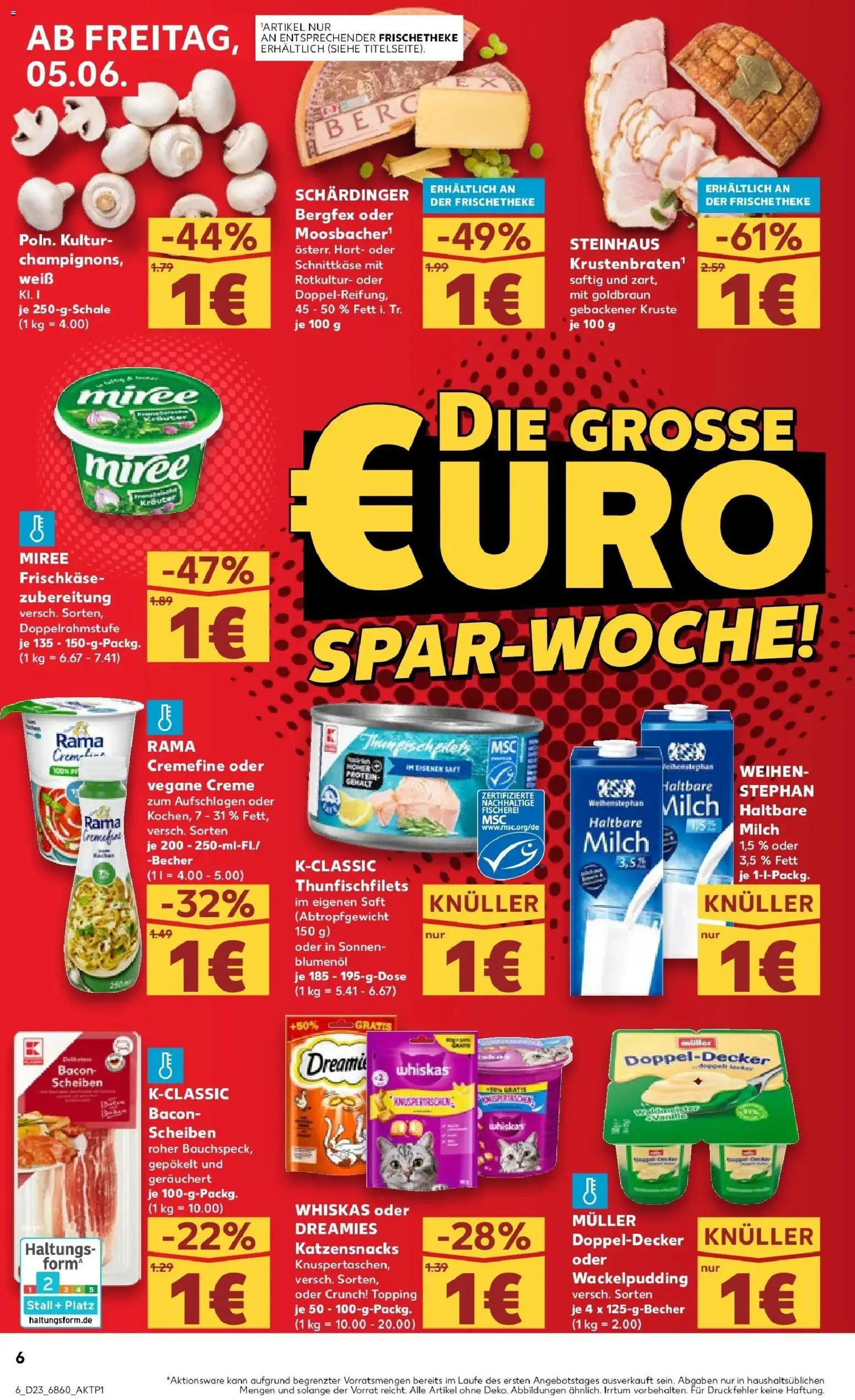 Kaufland Prospekt Burgthann – gültig ab 01.06.2026 | Seite: 13 | Produkte: Milch, Krustenbraten, Creme, Frischkase