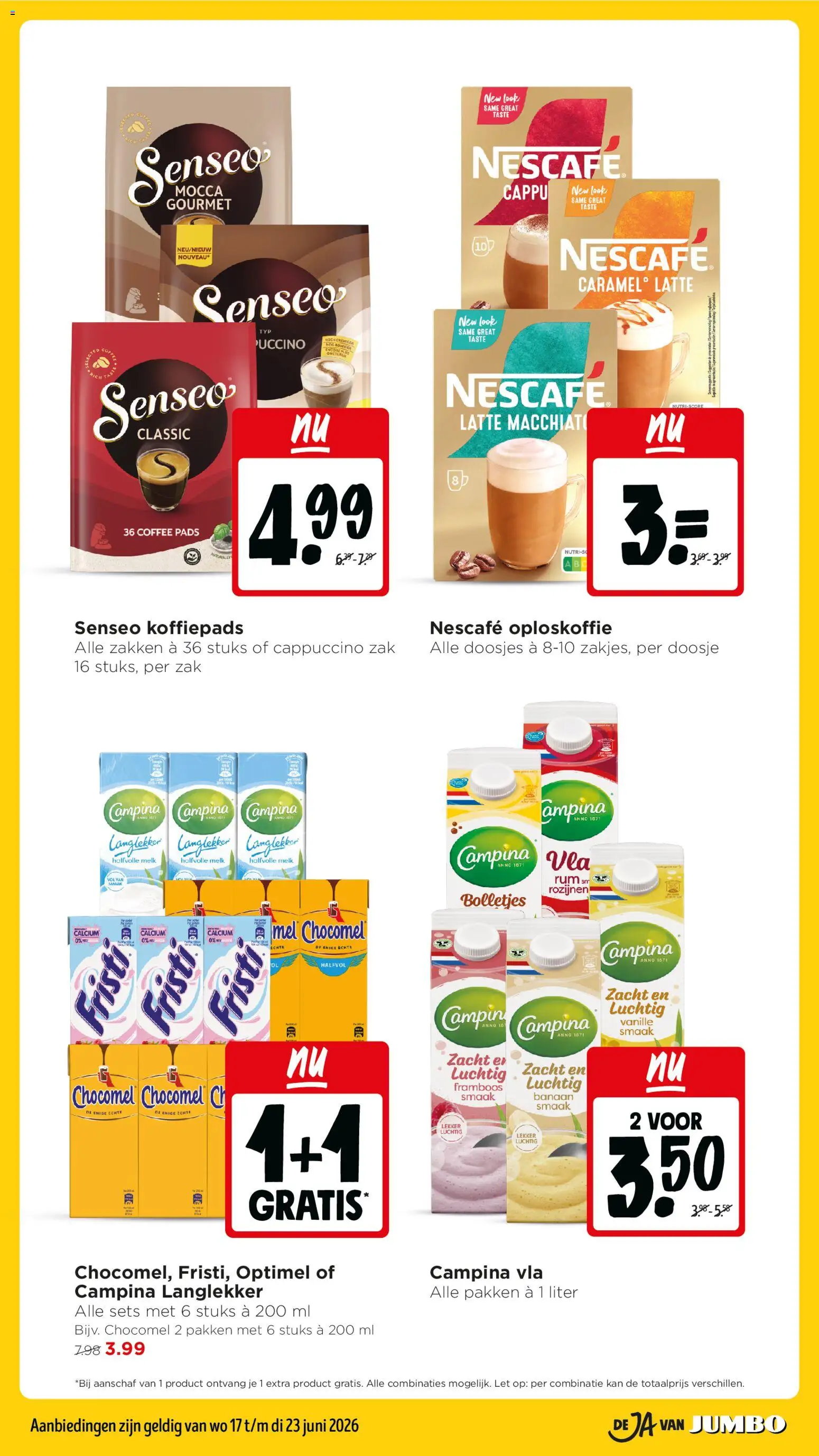 {H1} | Pagina: 18 | Producten: Melk, Koffiepads, Kan, Halfvolle Melk