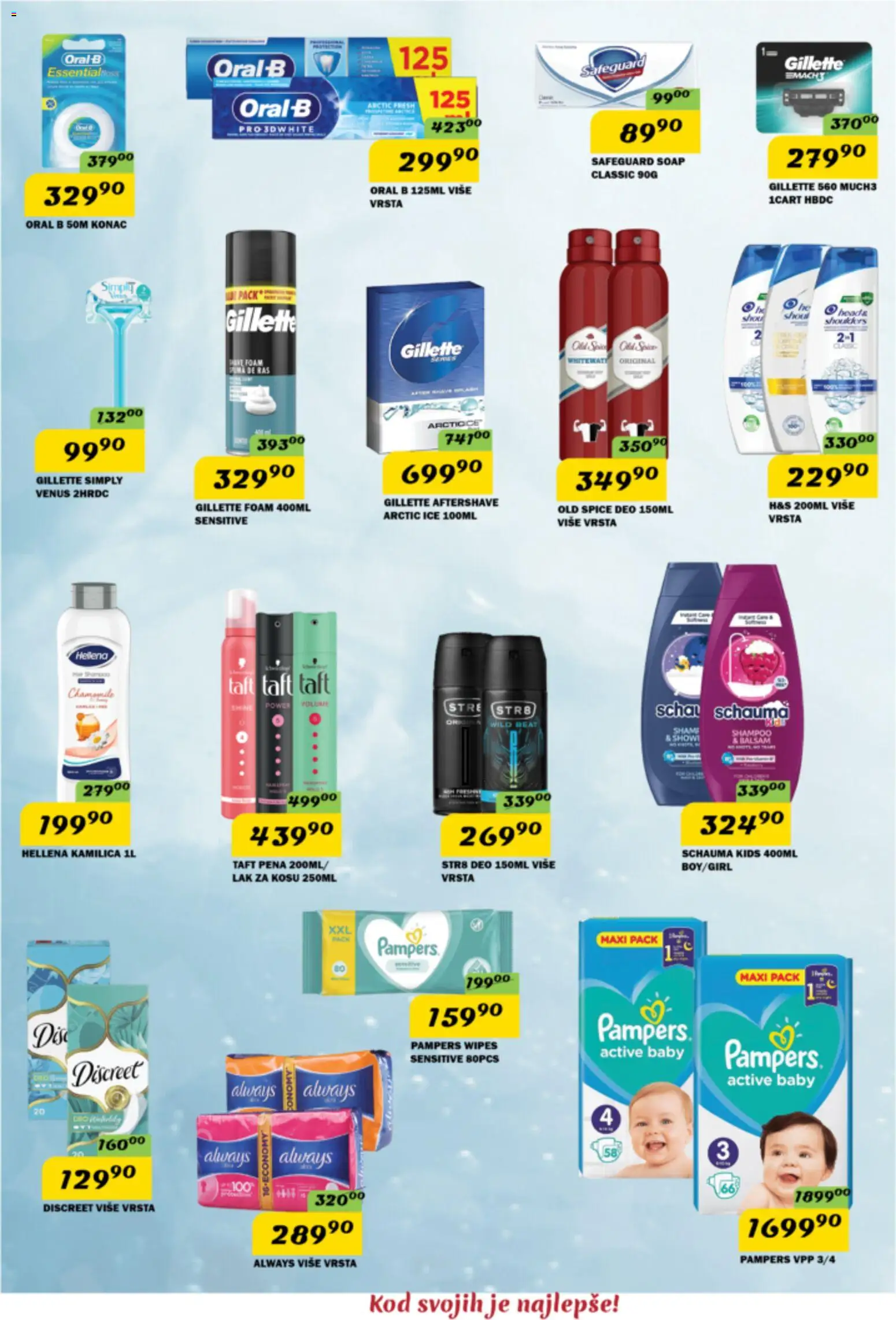VP Dima katalog - važi od 22.10.2026 | Strana: 10 | Proizvode: Gillette, Pampers, Pena, Lak za kosu