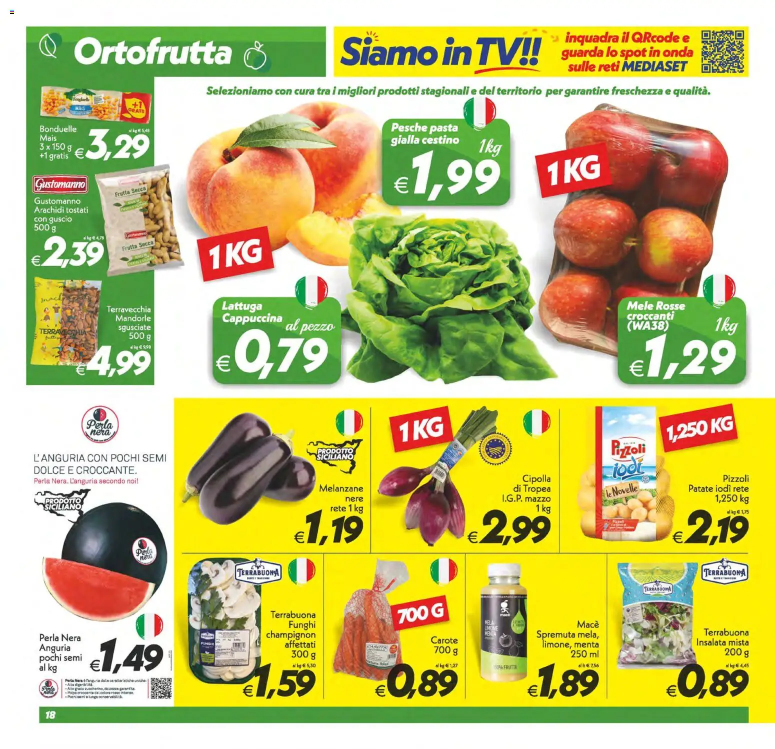 Volantino SuperConveniente del 09.06.2026 | Pagina: 18 | Prodotti: Insalata, Carote, Anguria, Menta