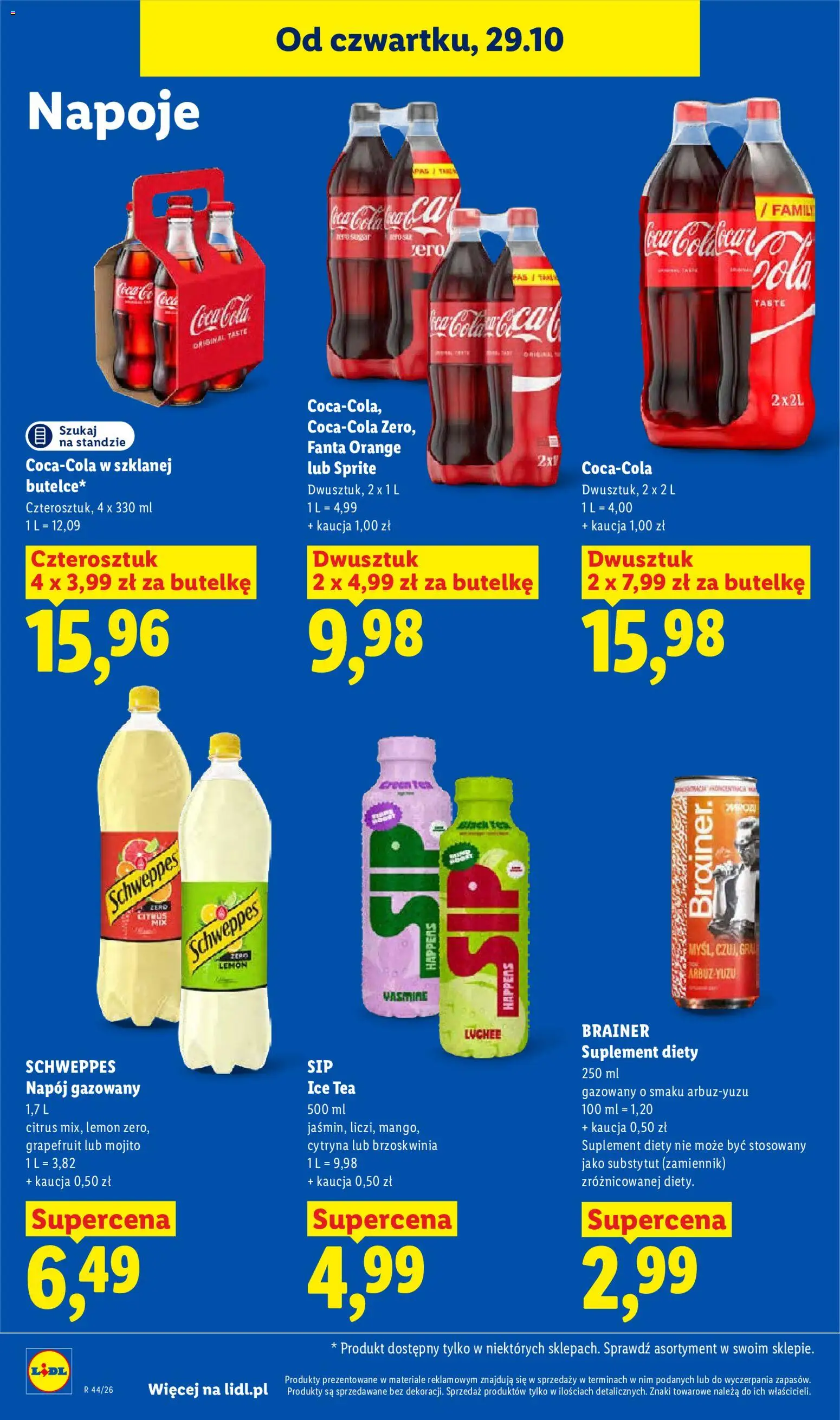 Lidl Polsko leták od 29.10.2026 | Strana: 86 | Produkty: Grapefruit, Coca cola, Mojito, Sprite