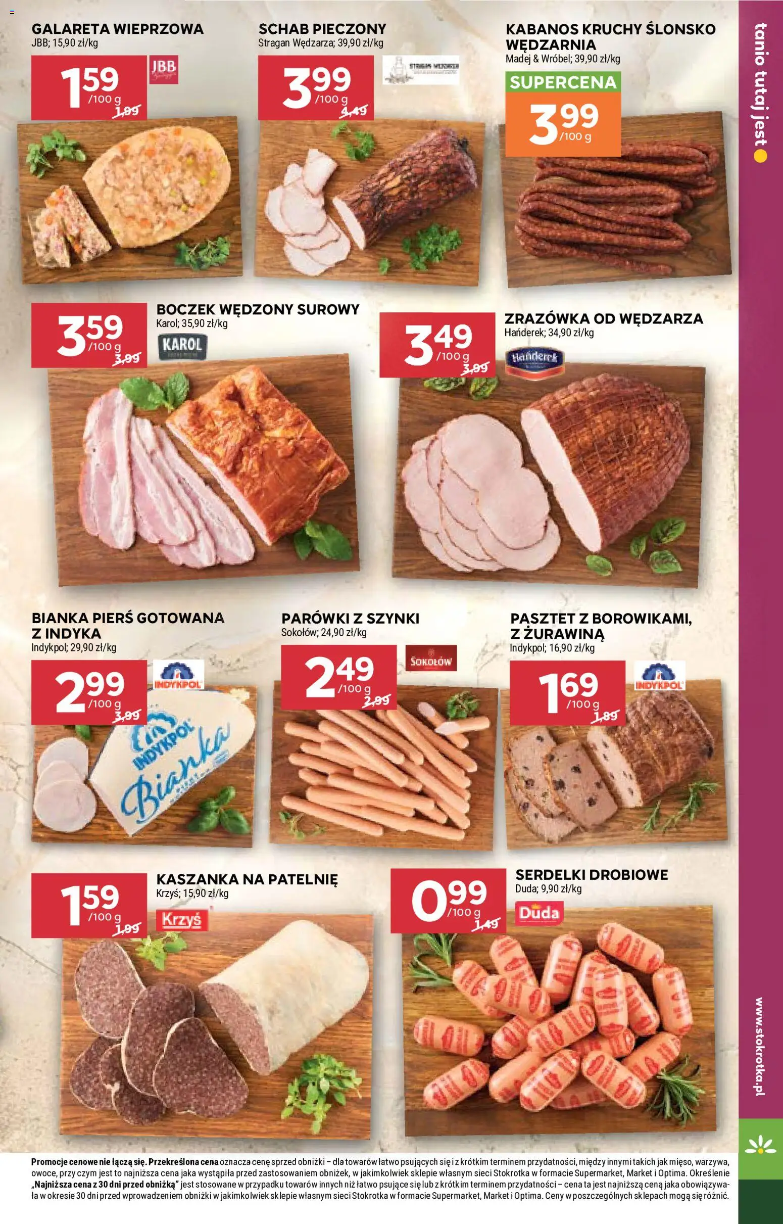 Stokrotka gazetka od 08.10.2026 | Strona: 19 | Produkty: Stokrotka, Parówki z szynki, Patelnie, Schab pieczony