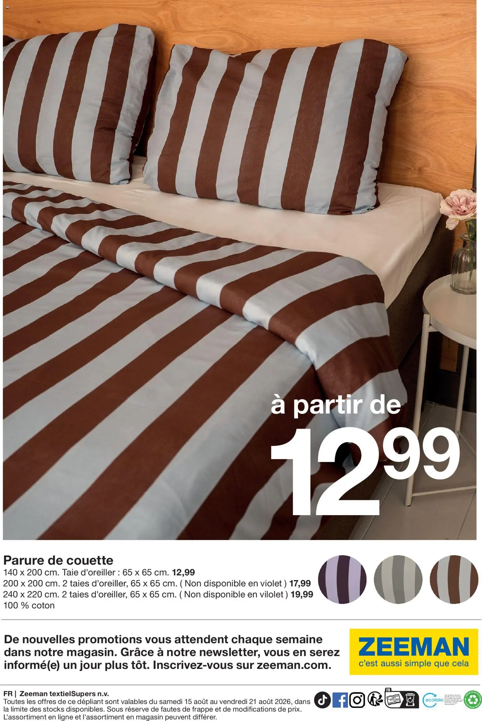 {H1} | Page: 5 | Produits: Taie d'oreiller, Coton, Couette