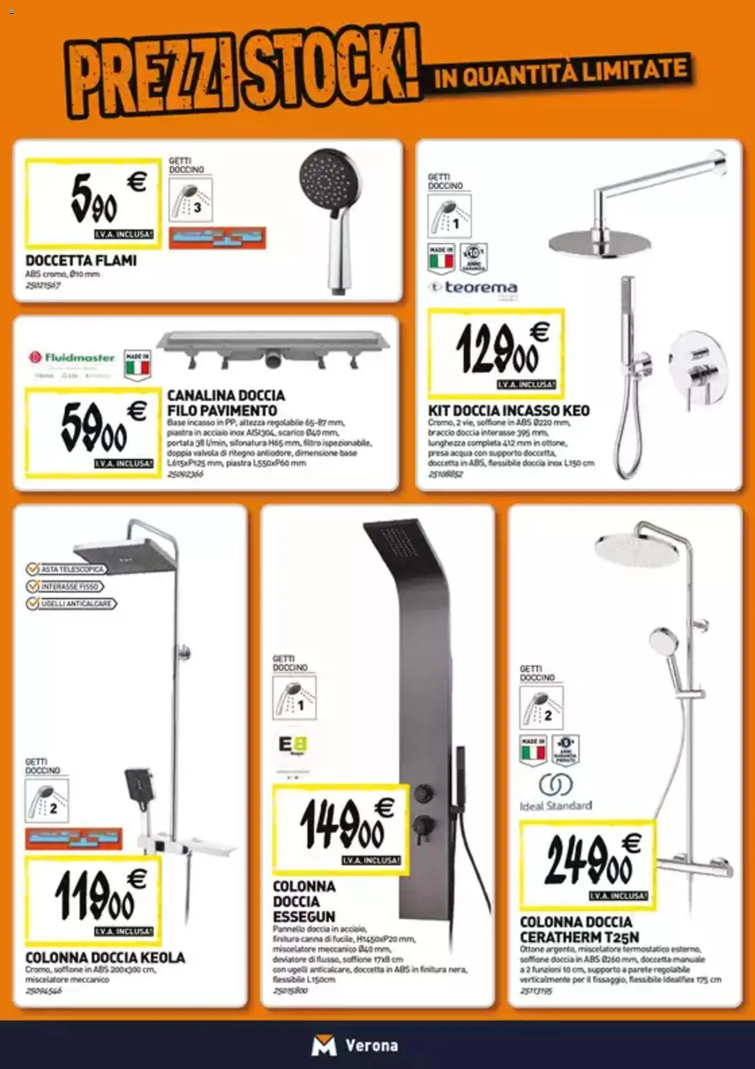 Volantino TECNOMAT del 26.03.2026 | Pagina: 3 | Prodotti: Pavimento, Acqua, Miscelatore, Presa