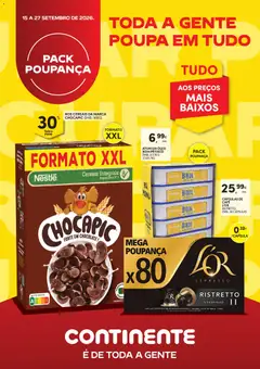 Pré-visualização Continente - Pack Poupança válido de 15/09/2026