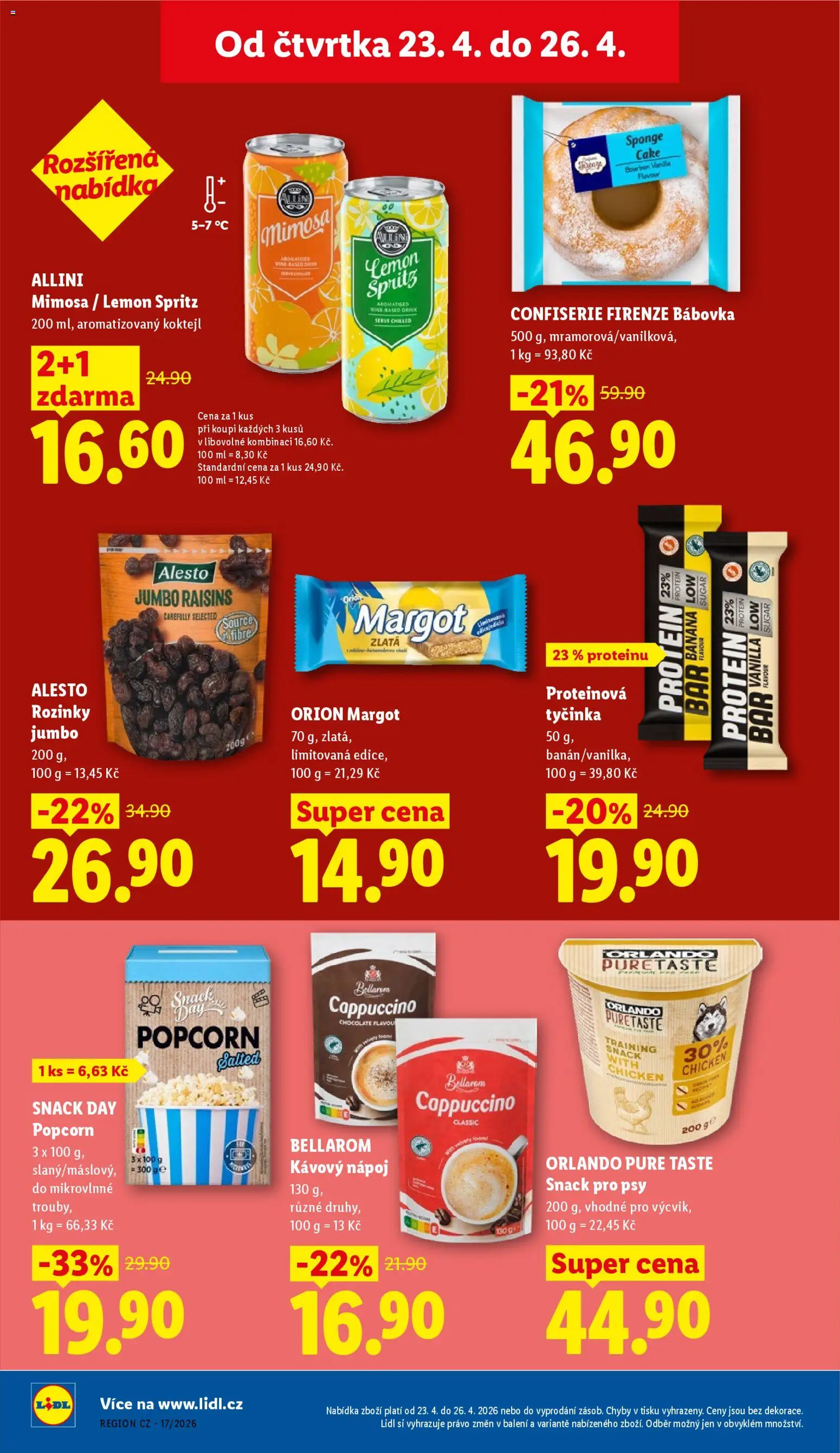 Lidl leták od 23.04.2026 | Strana: 24 | Produkty: Proteinová tyčinka, Protein bar, Bábovka, Protein