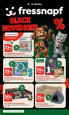 Fressnapf Black November ab 28.10.2026 gültig