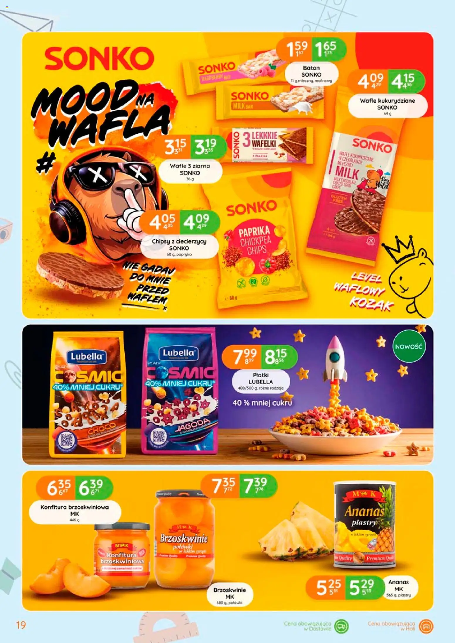 Eurocash gazetka - Powrót do Szkoły od 06.08.2026 | Strona: 19 | Produkty: Chipsy, Baton, Brzoskwinie, Płatki