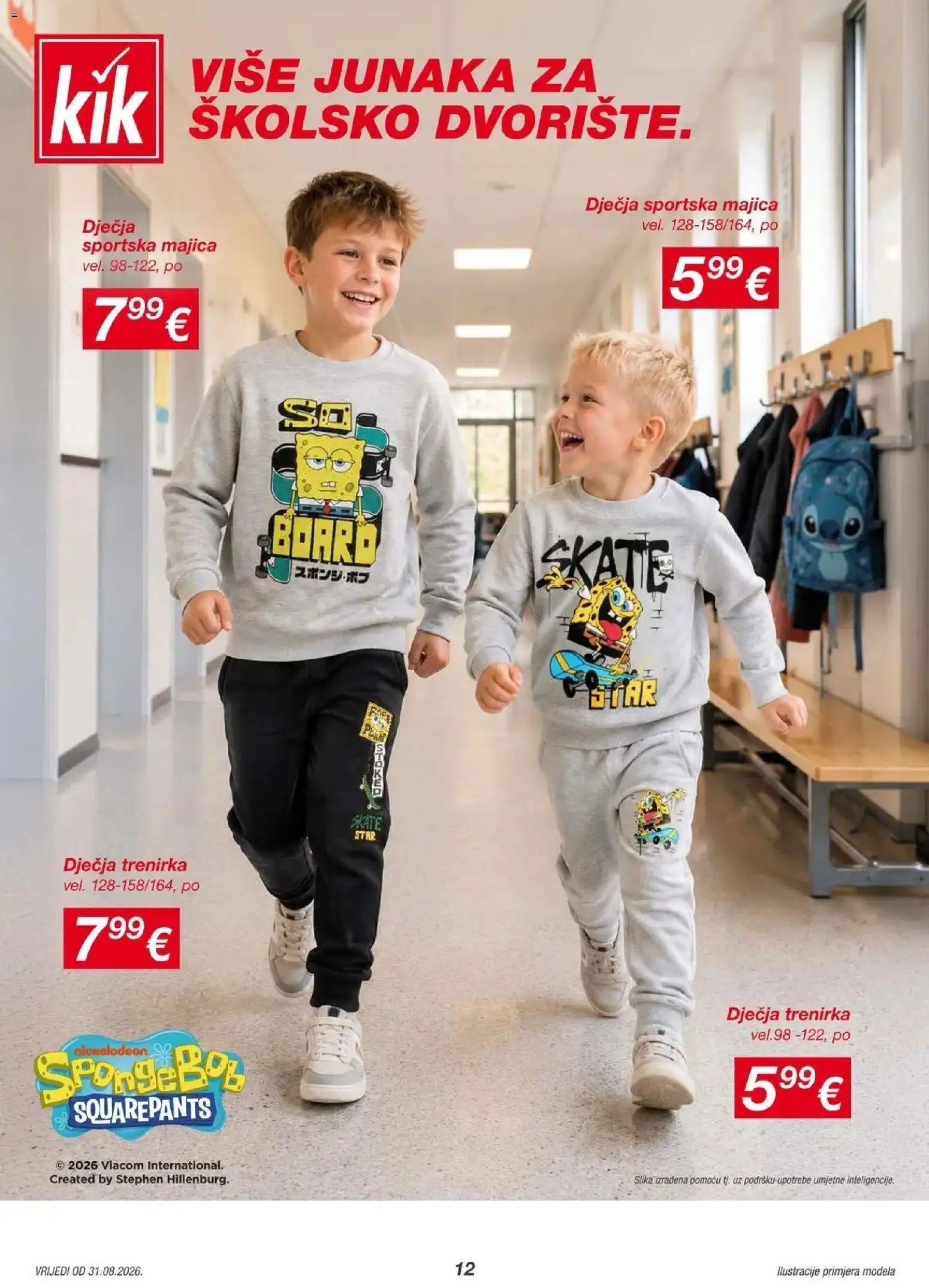 Kik Katalog novi od 28.08.2026 na listanje > letak digitalni | Stranica: 12 | Proizvodi: Majica, Trenirka