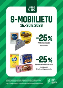 S-market-mainoslehti voimassa 15/06/2026 alkaen
