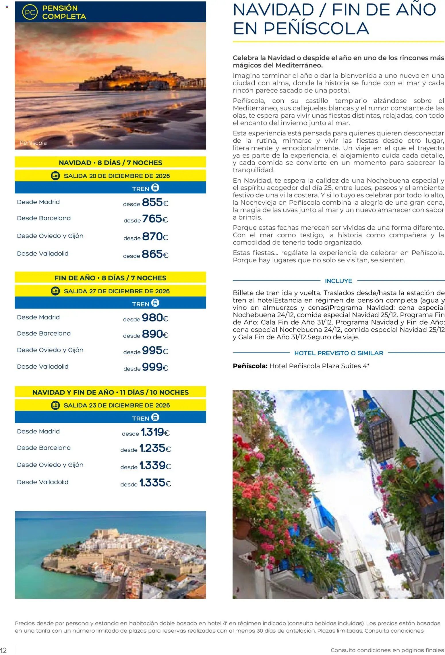 Viajes El Corte Inglés Club de Vacaciones otoño primavera │ válido desde el 01/09/2026 | Página: 12 | Productos: Uvas, Vino, Té, Bebidas