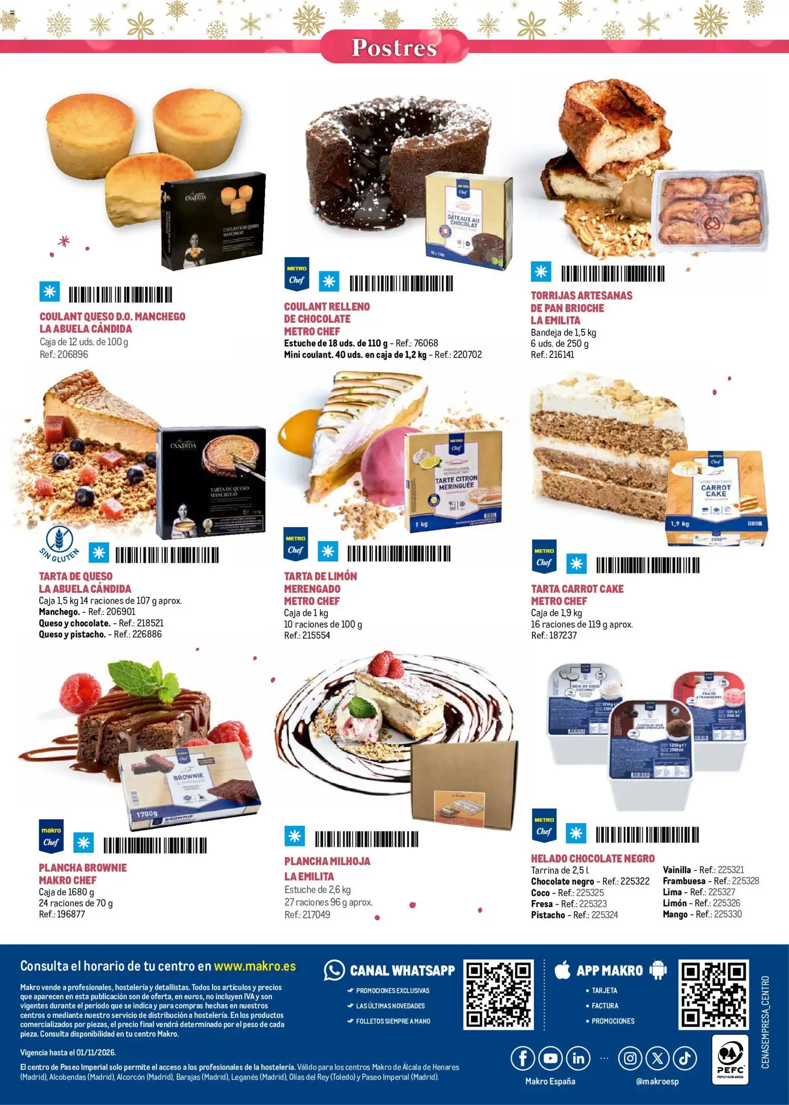 Makro Navidad │ válido desde el 08/10/2026 | Página: 36 | Productos: Lima, Queso, Helado, Mango