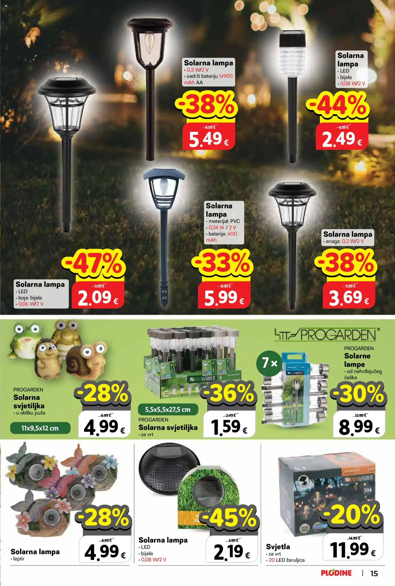 Plodine katalog | vrijedi od 11.03.2026 | Stranica: 15 | Proizvodi: Baterija, Svjetiljka