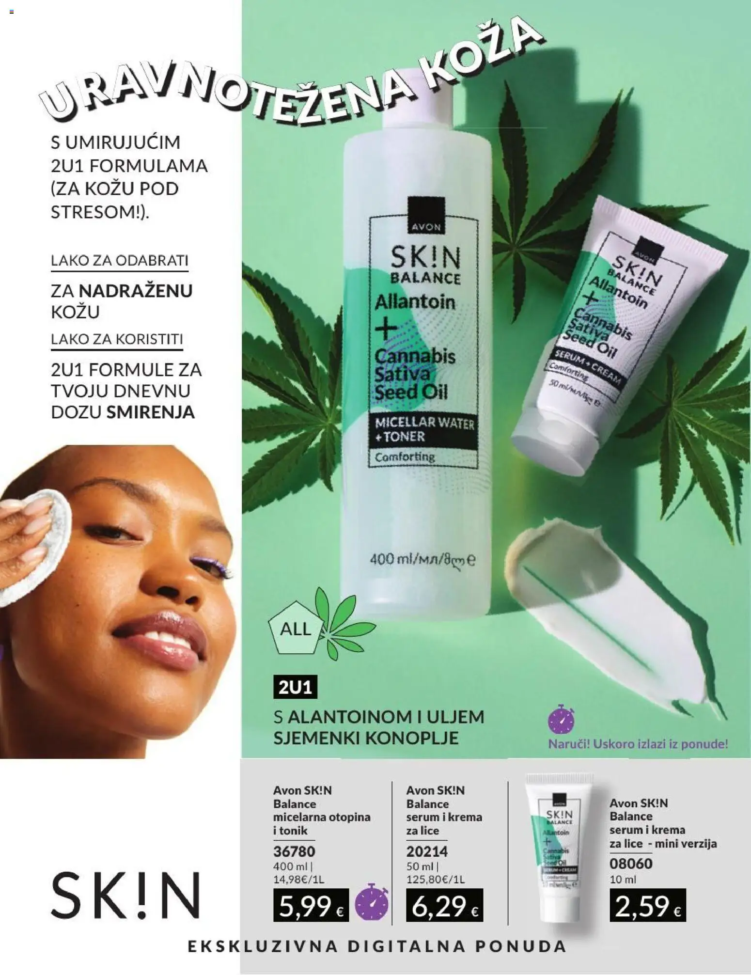 Avon katalog | vrijedi od 30.06.2026 | Stranica: 191 | Proizvodi: Tonik za lice, Krema, Toner