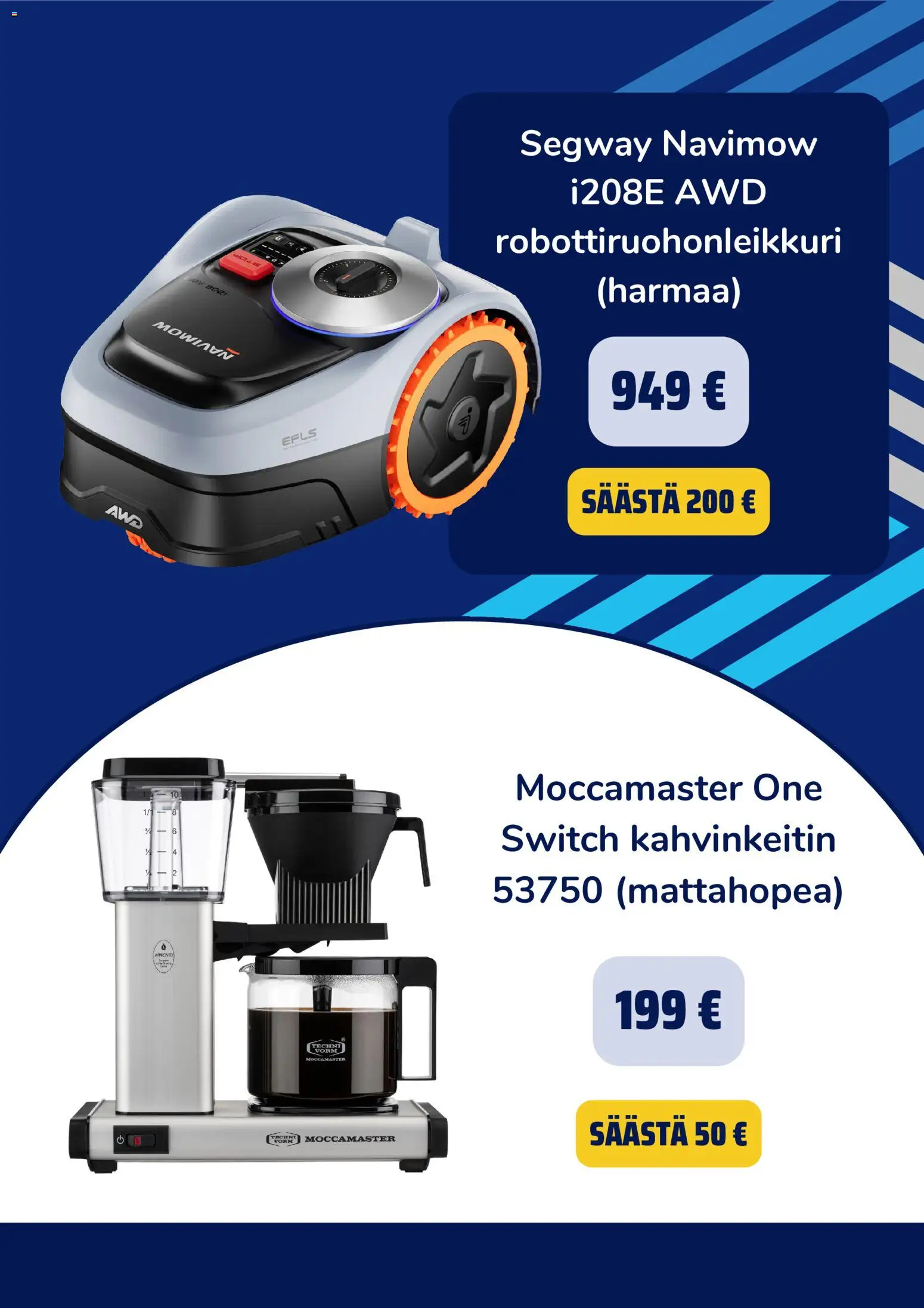 Gigantti tarjoukset – voimassa 19.05.2026 alkaen | Sivu: 4 | Tuotteet: Kahvinkeitin, Robottiruohonleikkuri