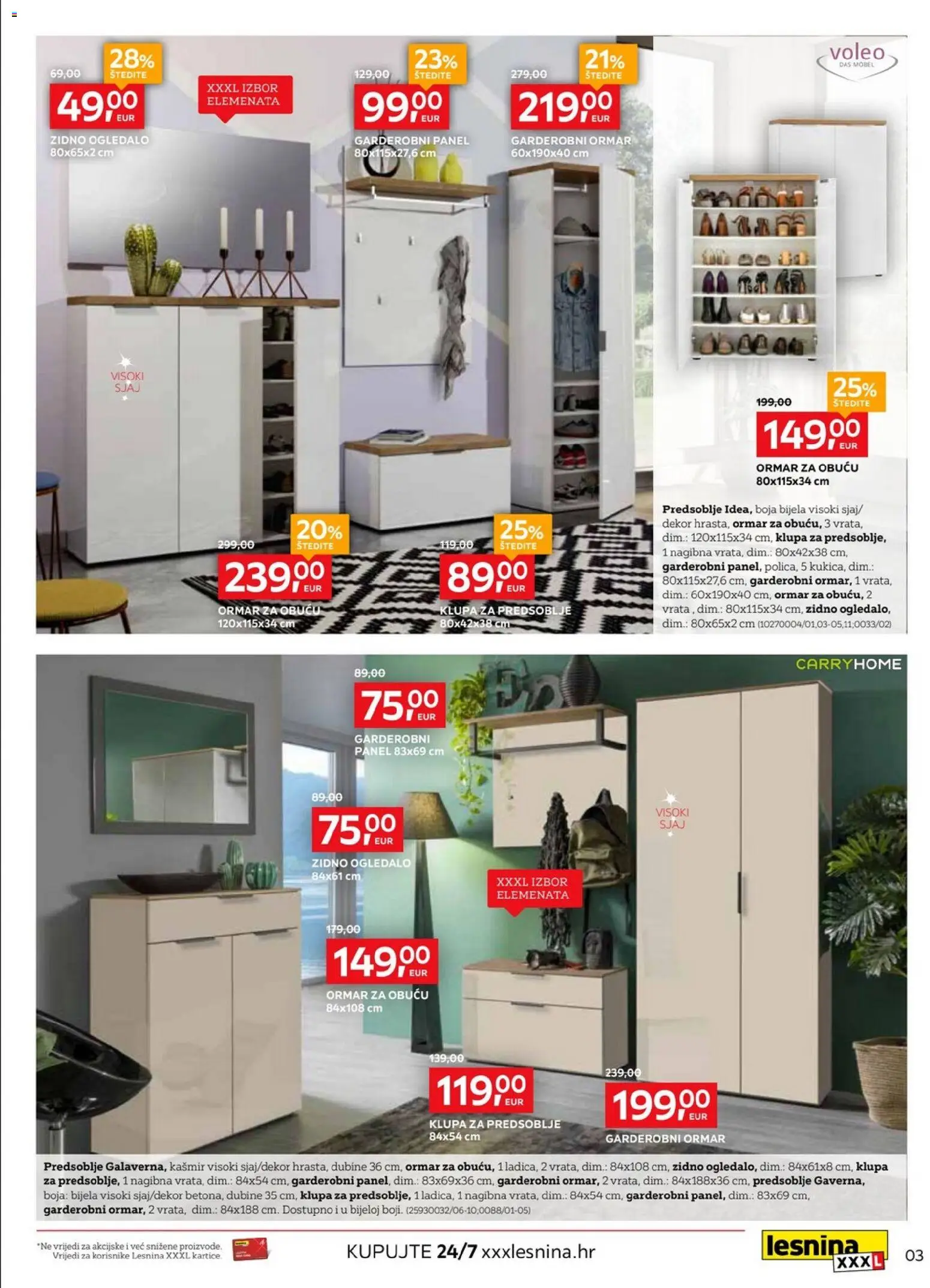 Lesnina katalog | vrijedi od 01.08.2026 | Stranica: 3 | Proizvodi: Ormar, Ogledalo