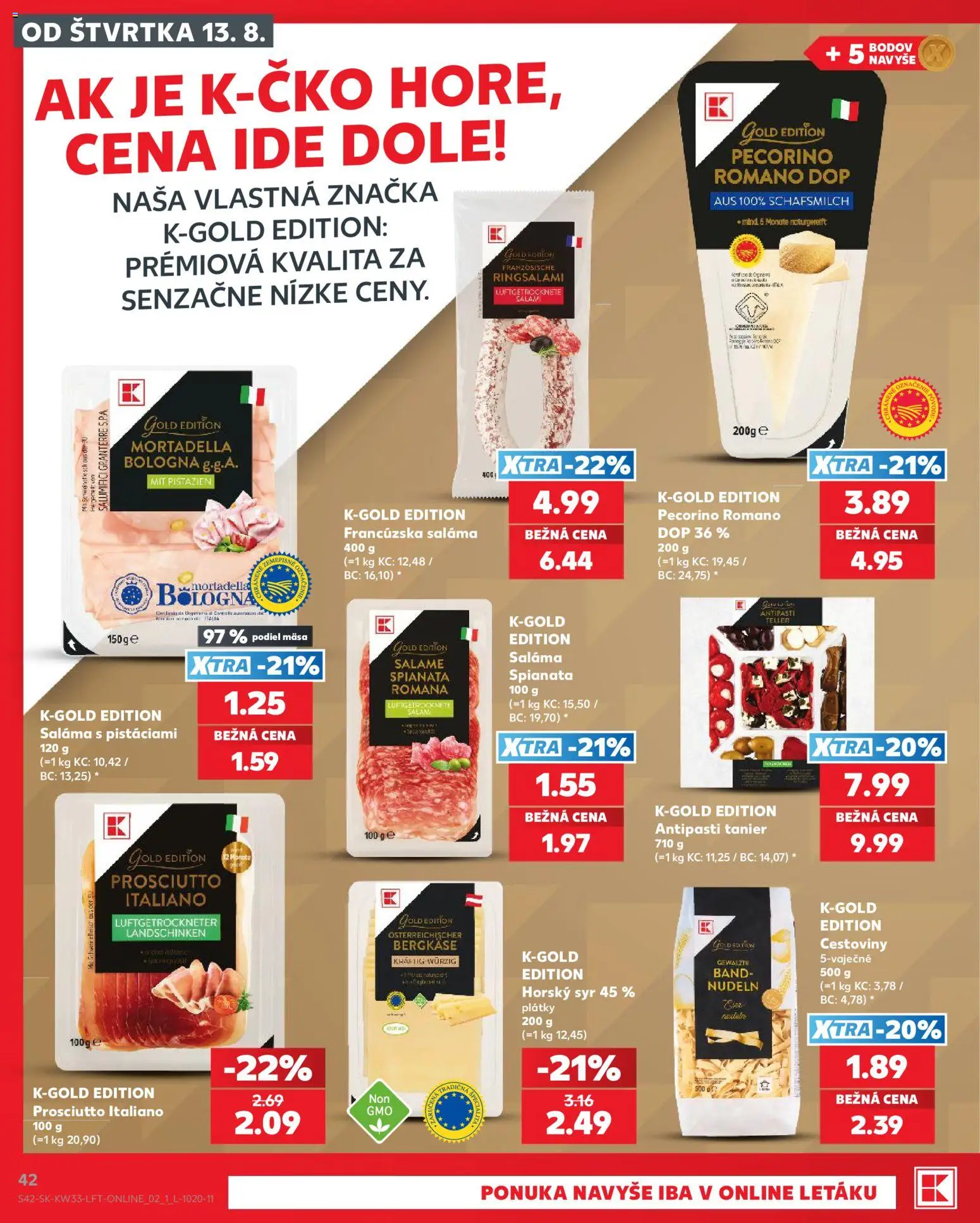 Nové Kaufland akcie – leták je platný od 13.08.2026 | Strana: 42