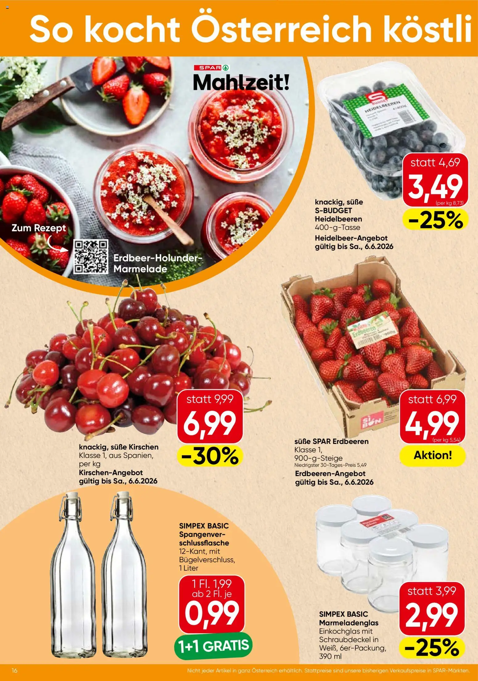Spar - Steiermark gültig ab 03.06.2026 | Seite: 16 | Produkte: Erdbeeren