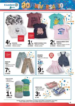 Vista previa E.Leclerc Soria válido desde el 06.05.2026 | Página: 45 | Productos: Sudadera, Camiseta manga corta, Sofá
