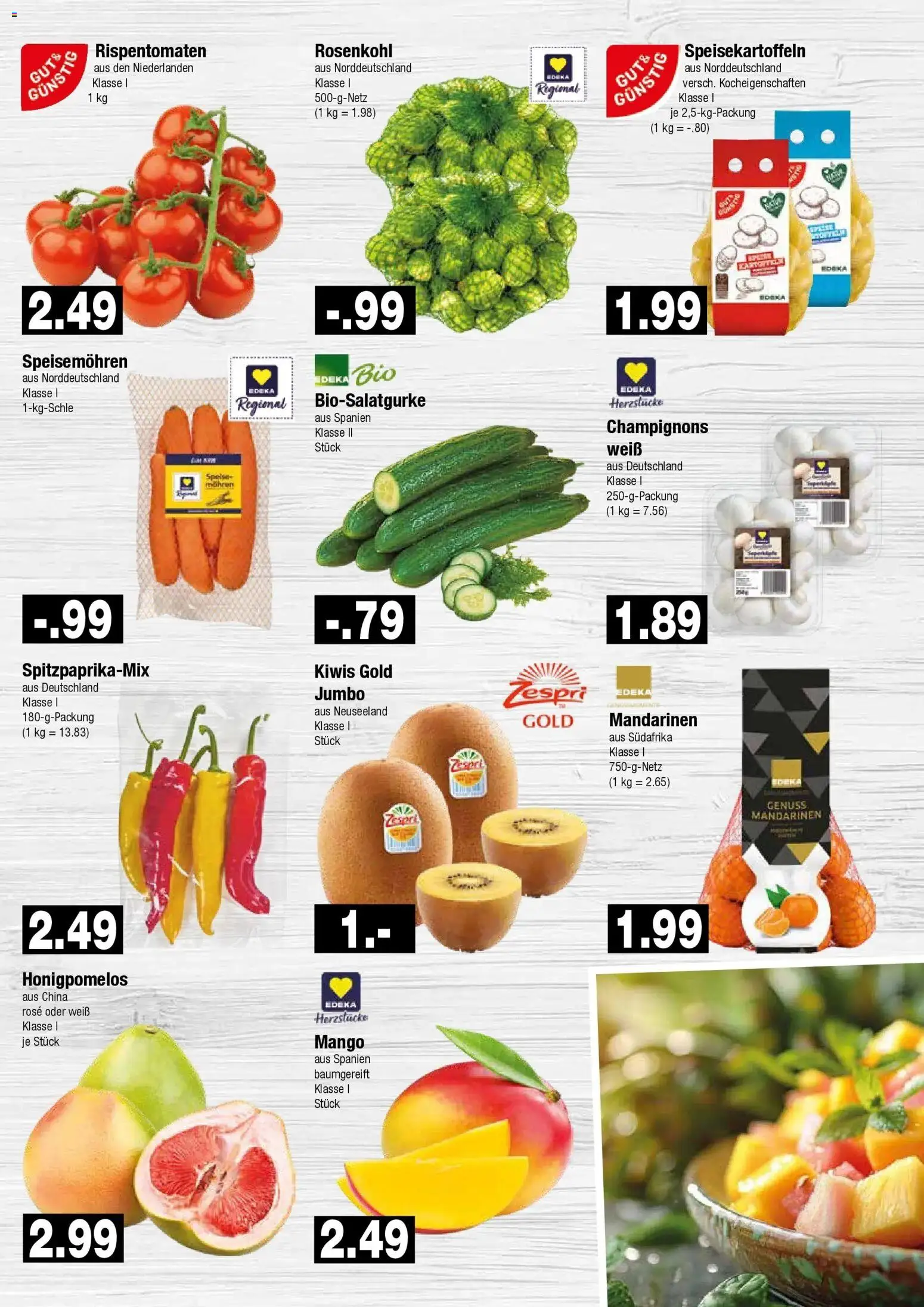 Edeka Prospekt Hamburg (ab 05.10.2026) » Angebote Online | Seite: 3 | Produkte: Mandarinen, Champignons, Mango