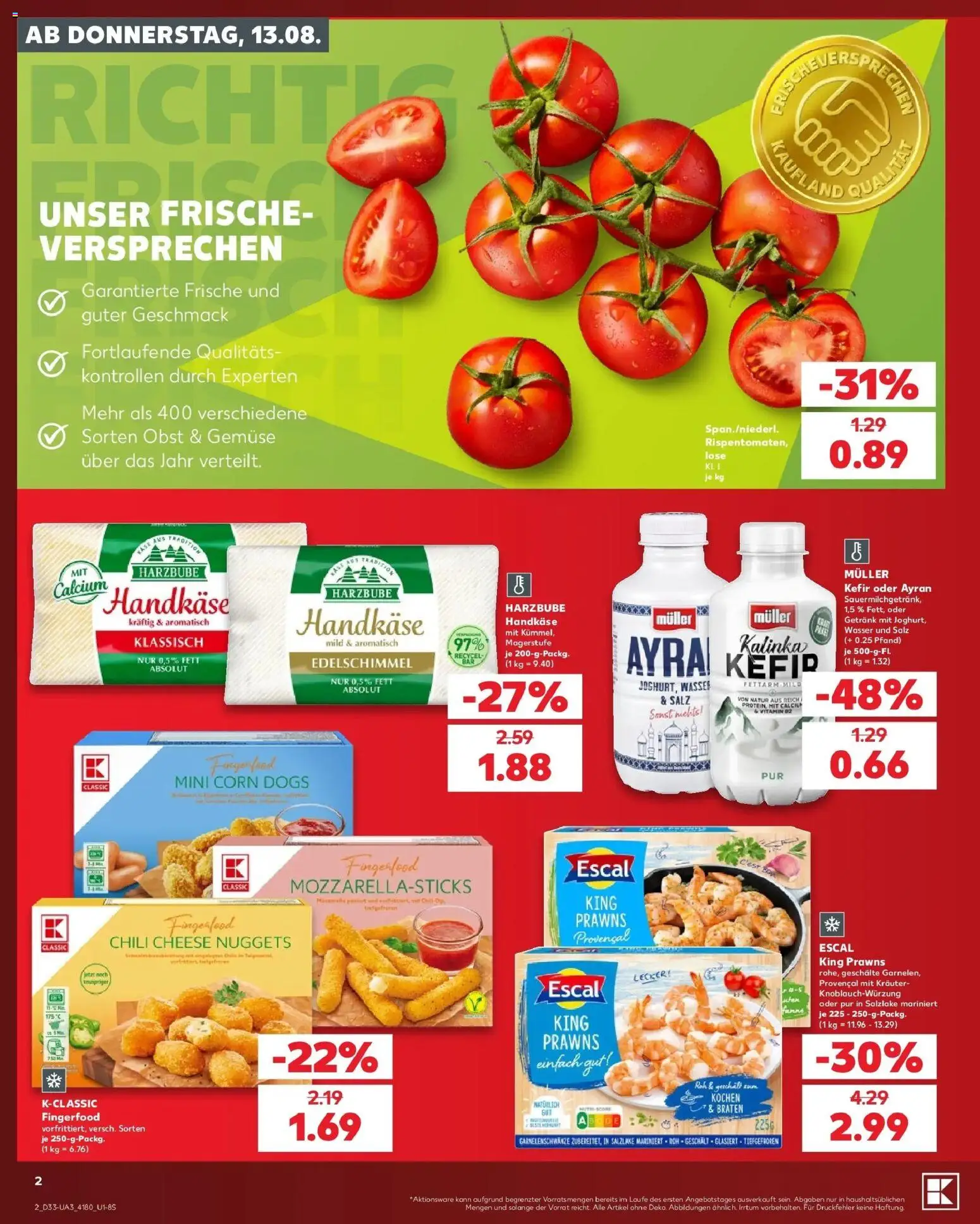 Prospekt Kaufland ab 10.08.2026 » Angebote Online zum Blättern | Seite: 7 | Produkte: Kefir, Gemüse, Obst, Chili