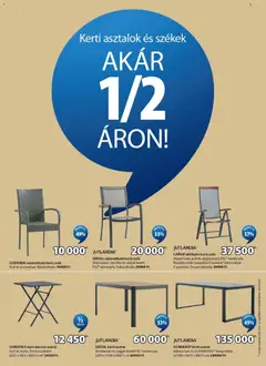 JYSK akciós újság - amely érvényes a következő dátumtól: 03.06.2026 | Oldal: 7 | Termékek: Kerti asztal, Asztal, Szék, Székek