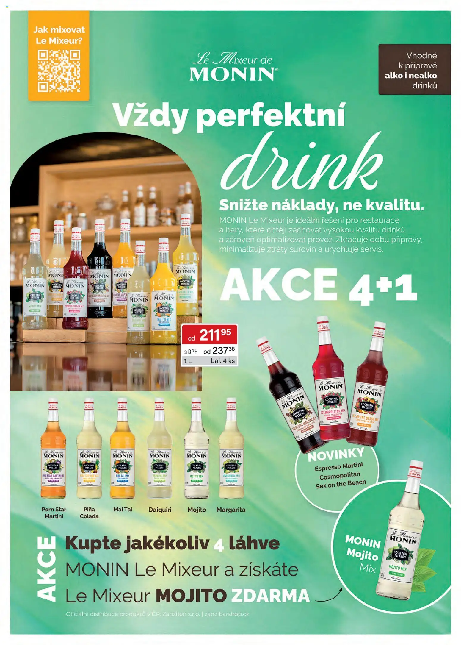 Astur & Qanto leták - Velkoobchod 07/2026 od 01.07.2026 | Strana: 36 | Produkty: Martini, Monin, Piña colada, Mojito