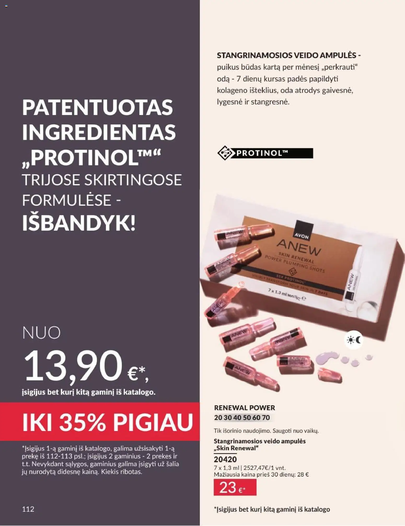 AVON akcijos nuo 2026.07.01 | Puslapis: 112 | Prekių: Veido ampulės