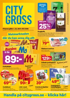 City Gross erbjudanden - Förhandsvisning av reklamblad från butik City Gross aktuell från 25.05.2026