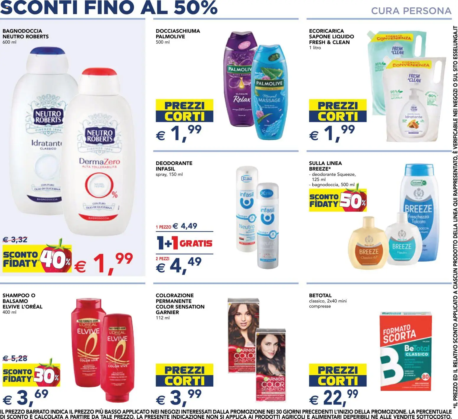 Volantino Esselunga S del 08/10/2026 | Pagina: 10 | Prodotti: Shampoo, Balsamo, Deodorante, Doccia