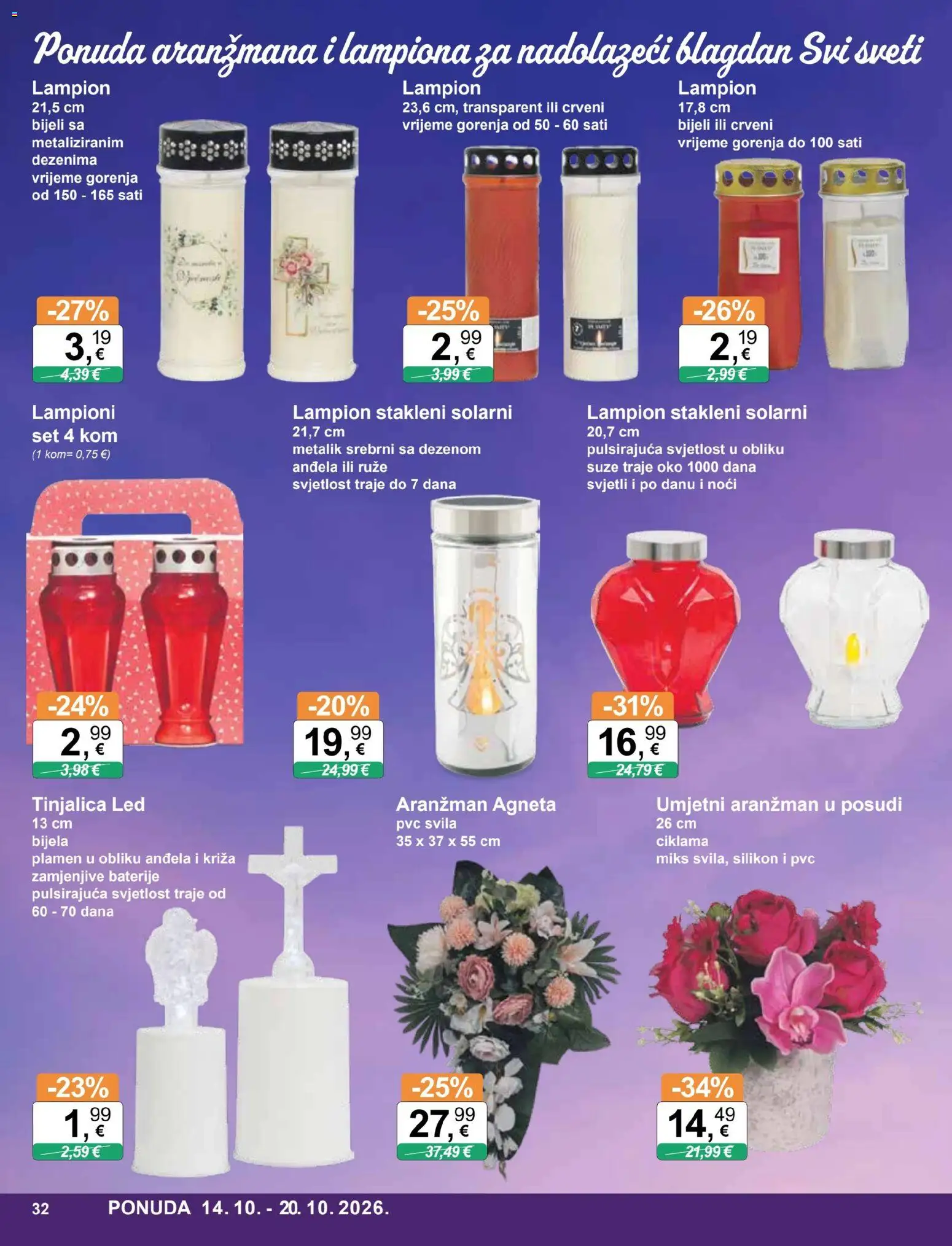 KTC katalog | vrijedi od 14.10.2026 | Stranica: 32 | Proizvodi: Lampion, Baterije, Led