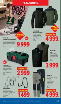 Lidl akciós újság - amely érvényes a következő dátumtól: 2026.10.15. | Oldal: 53
