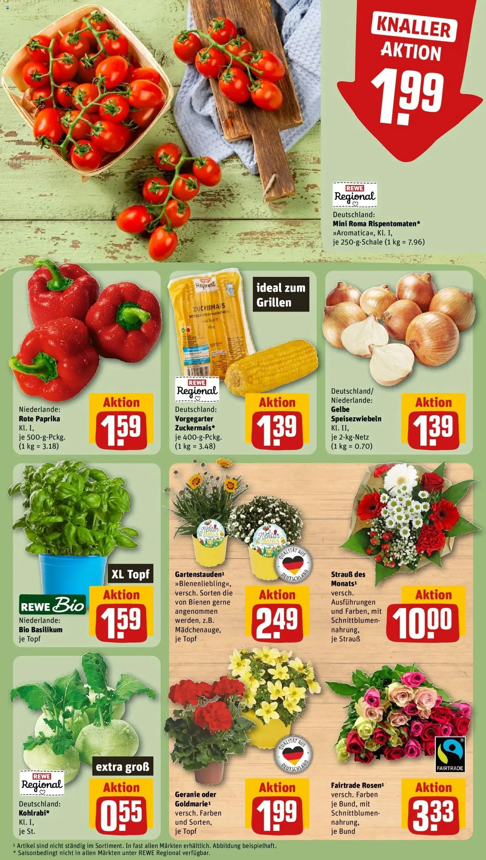 Rewe Prospekt Düsseldorf / Lierenfeld – gültig ab 17.05.2026 | Seite: 11 | Produkte: Kohlrabi, Paprika