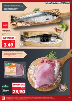 Pogląd oferty "CONNOISSEUR łosoś atlantycki, świeży, patroszony 100 g" - ważna od 24.09.2026 | Strona: 35