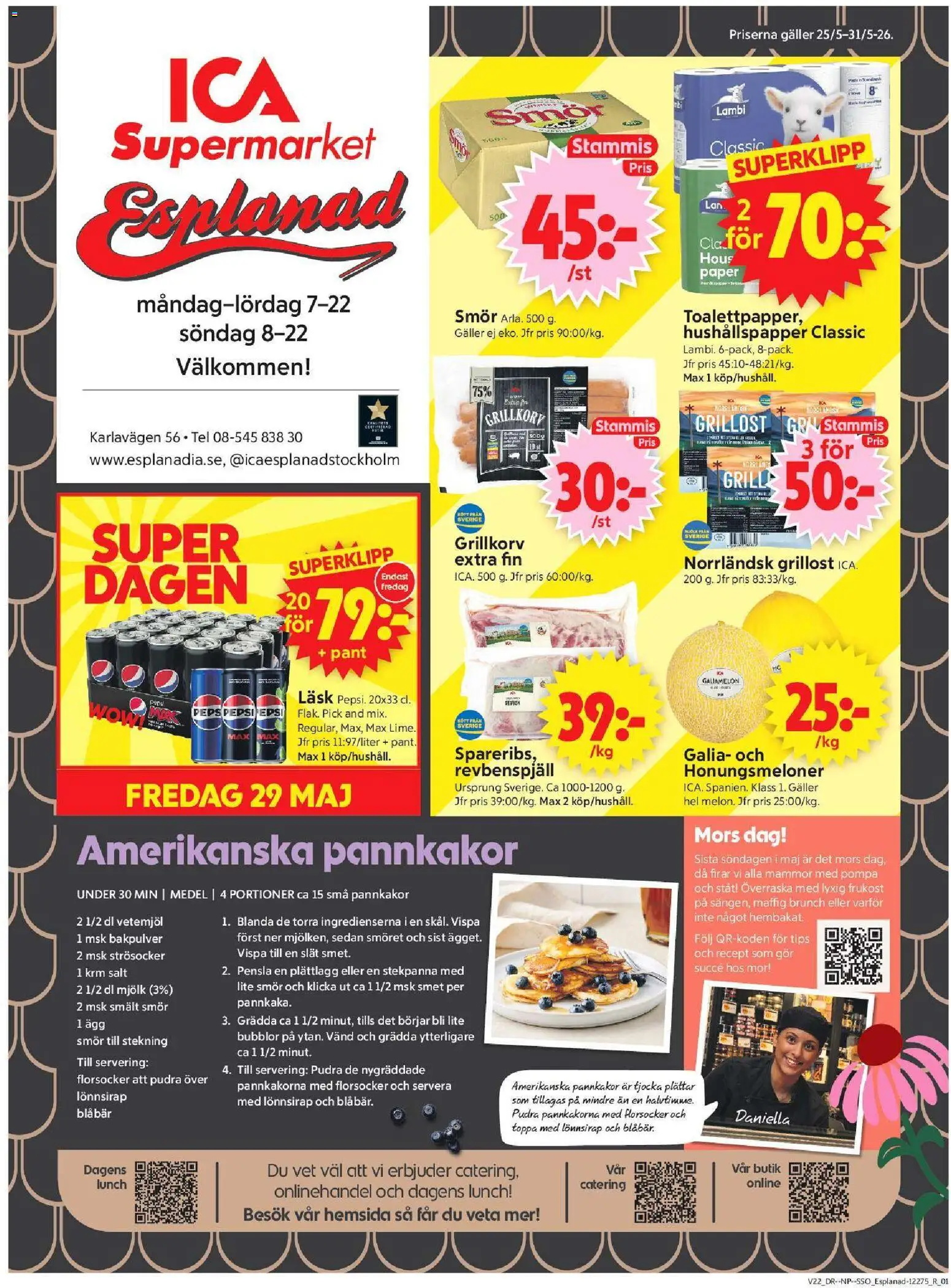 ICA Supermarket reklamblad aktuell från 25.05.2026 | Sida: 1