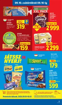 NESTLÉ Chocapic / Cini Minis / Nesquik, XXL PACK - amely érvényes a következő dátumtól: 2026.09.10. | Oldal: 13