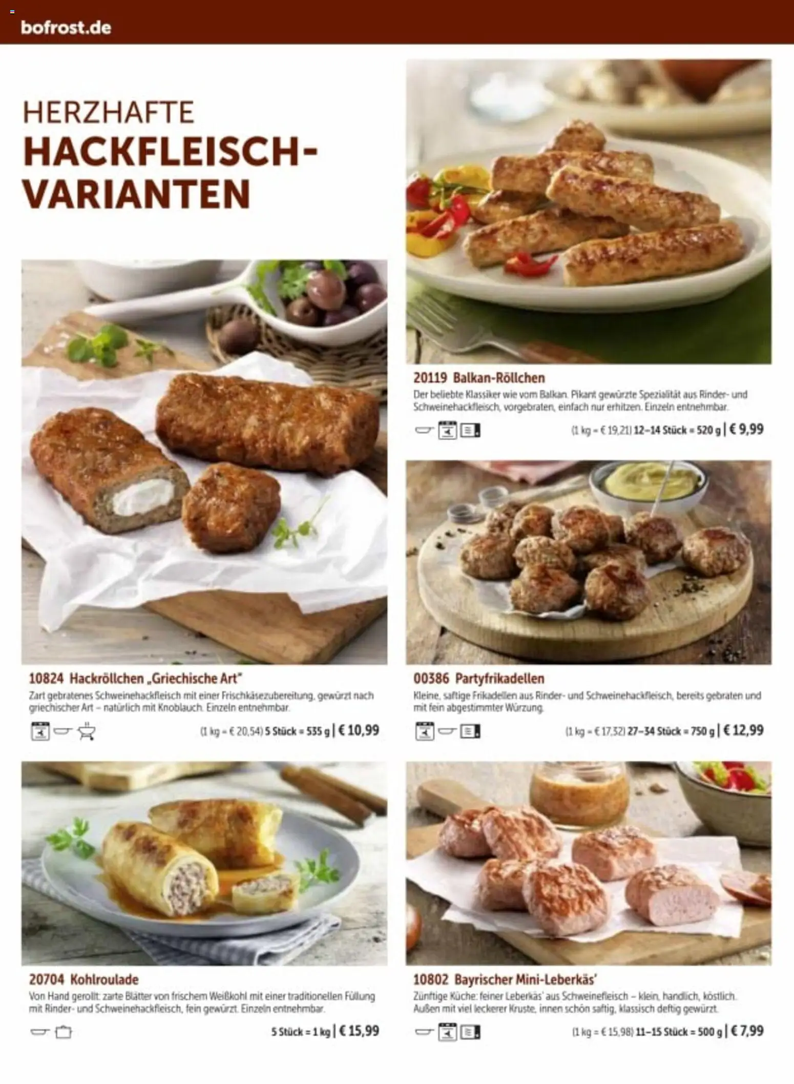 Bofrost Katalog – gültig ab 06.03.2026 | Seite: 74 | Produkte: Küche, Schweinefleisch, Hackfleisch