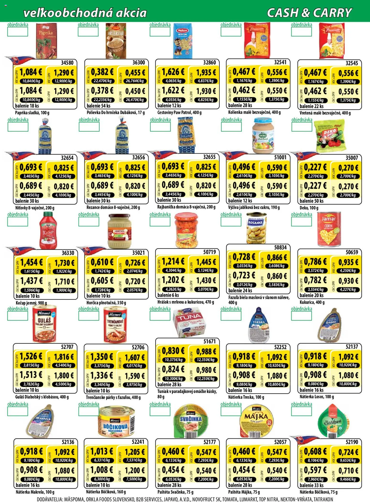 Nové Milk Agro akcie – leták je platný od 19.08.2026 | Strana: 6 | Produkty: Nátierka, Fazuľa, Kečup, Párky