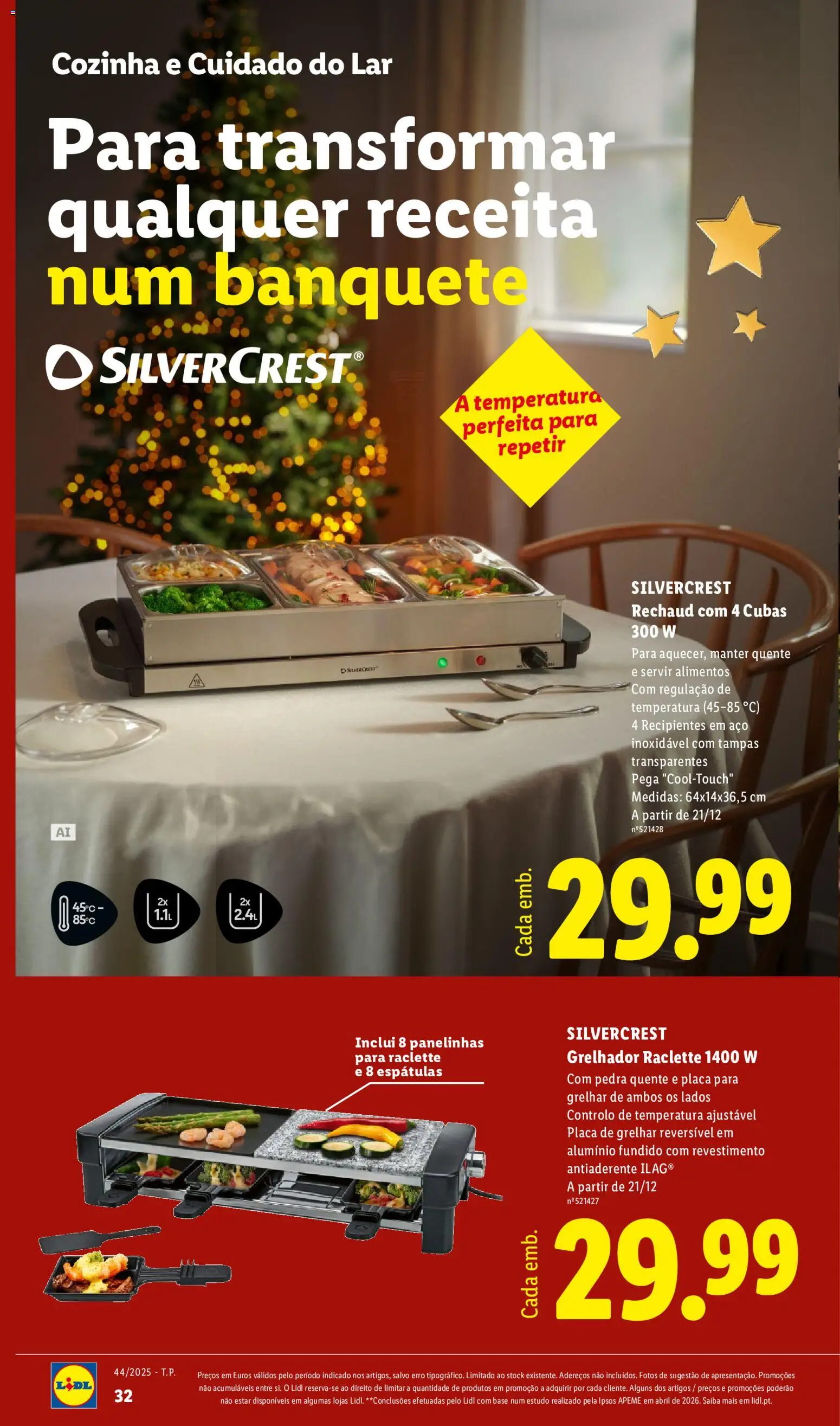 Lidl Folheto Especial Natal │ válido de 26/10/2026 | Página: 32 | Produtos: Base, Grelhador