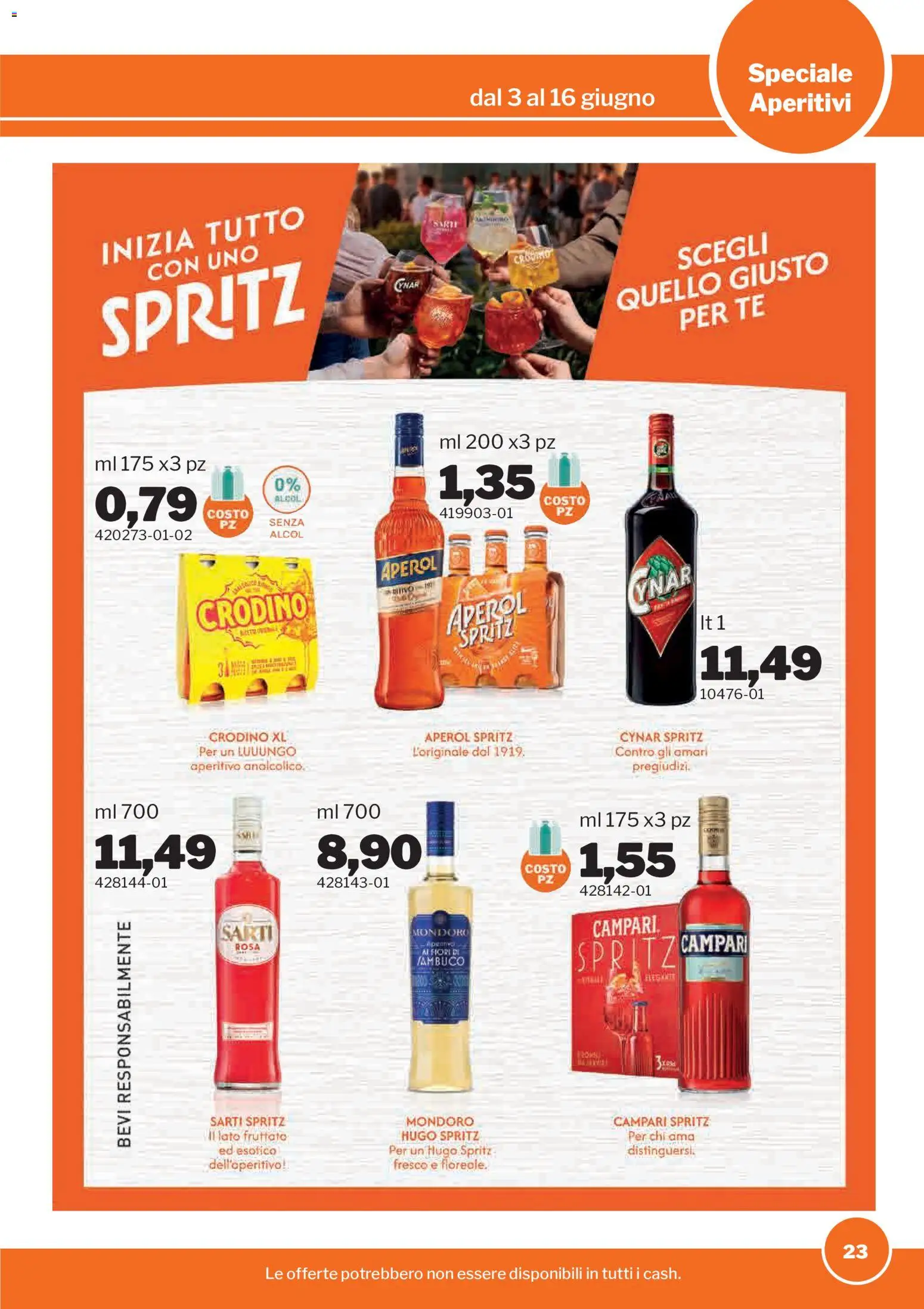 Volantino Sogegross del 03.06.2026 | Pagina: 23 | Prodotti: Tè, Aperol, Aperitivo