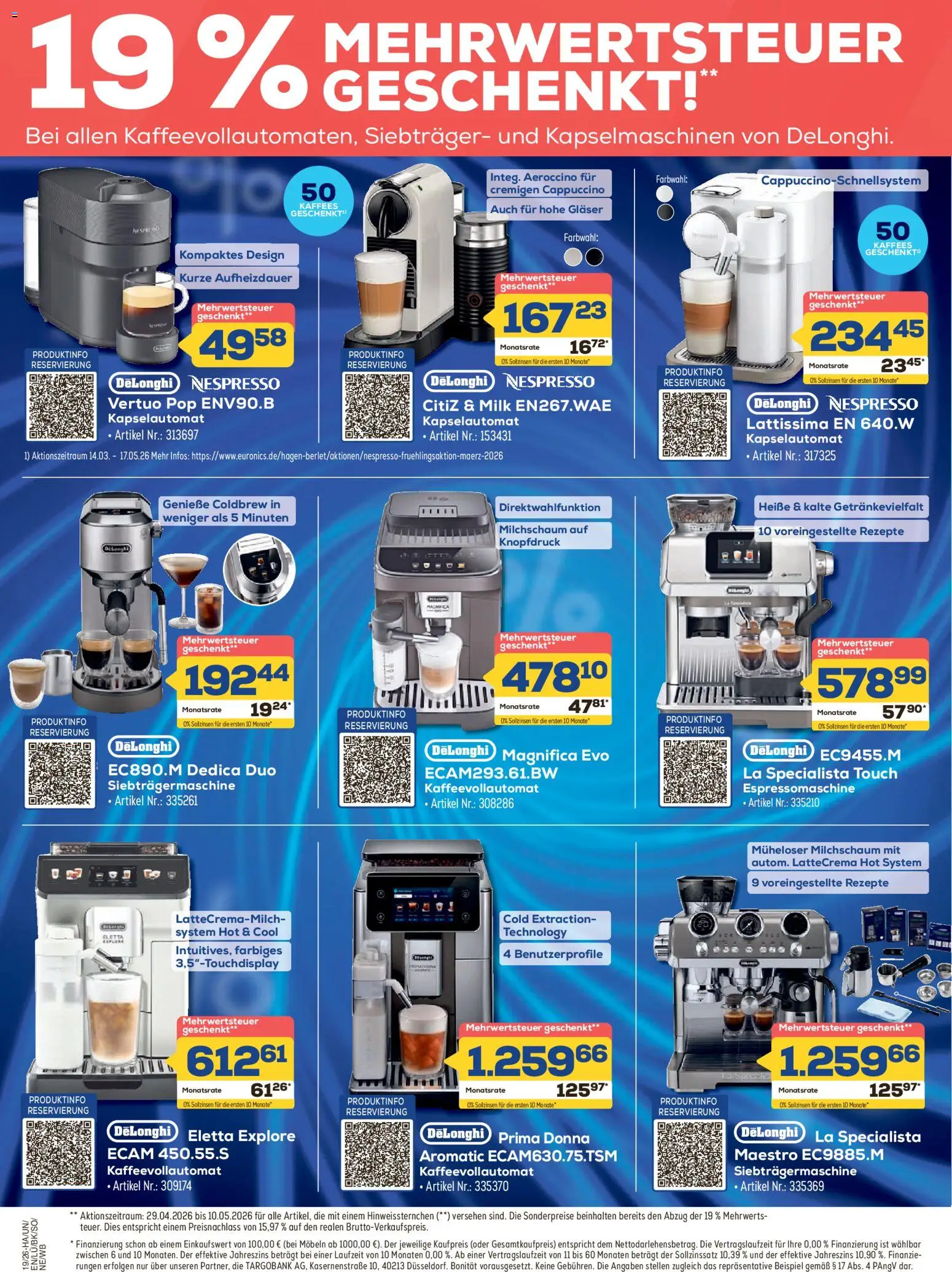 Euronics Prospekt Berlet – gültig ab 30.04.2026 | Seite: 17 | Produkte: Kaffeevollautomat