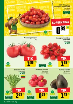 IKI leidinys galioja nuo 15.06.2026 | Puslapis: 12 | Prekių: Avokadai, Pomidorai