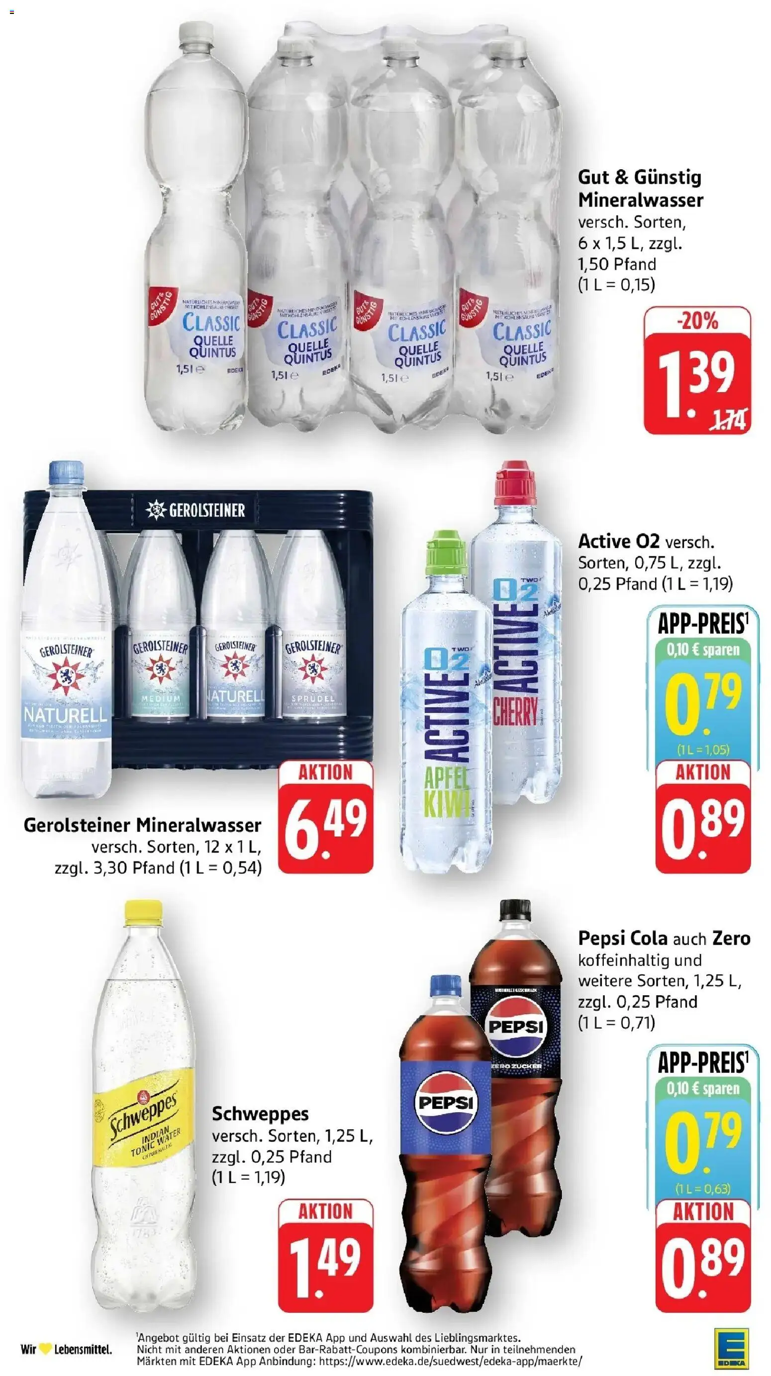 Edeka Prospekt Vaihingen-Kleinglattbach (ab 05.10.2026) » Angebote Online | Seite: 36 | Produkte: Cola, Äpfel, Zucker, Gerolsteiner