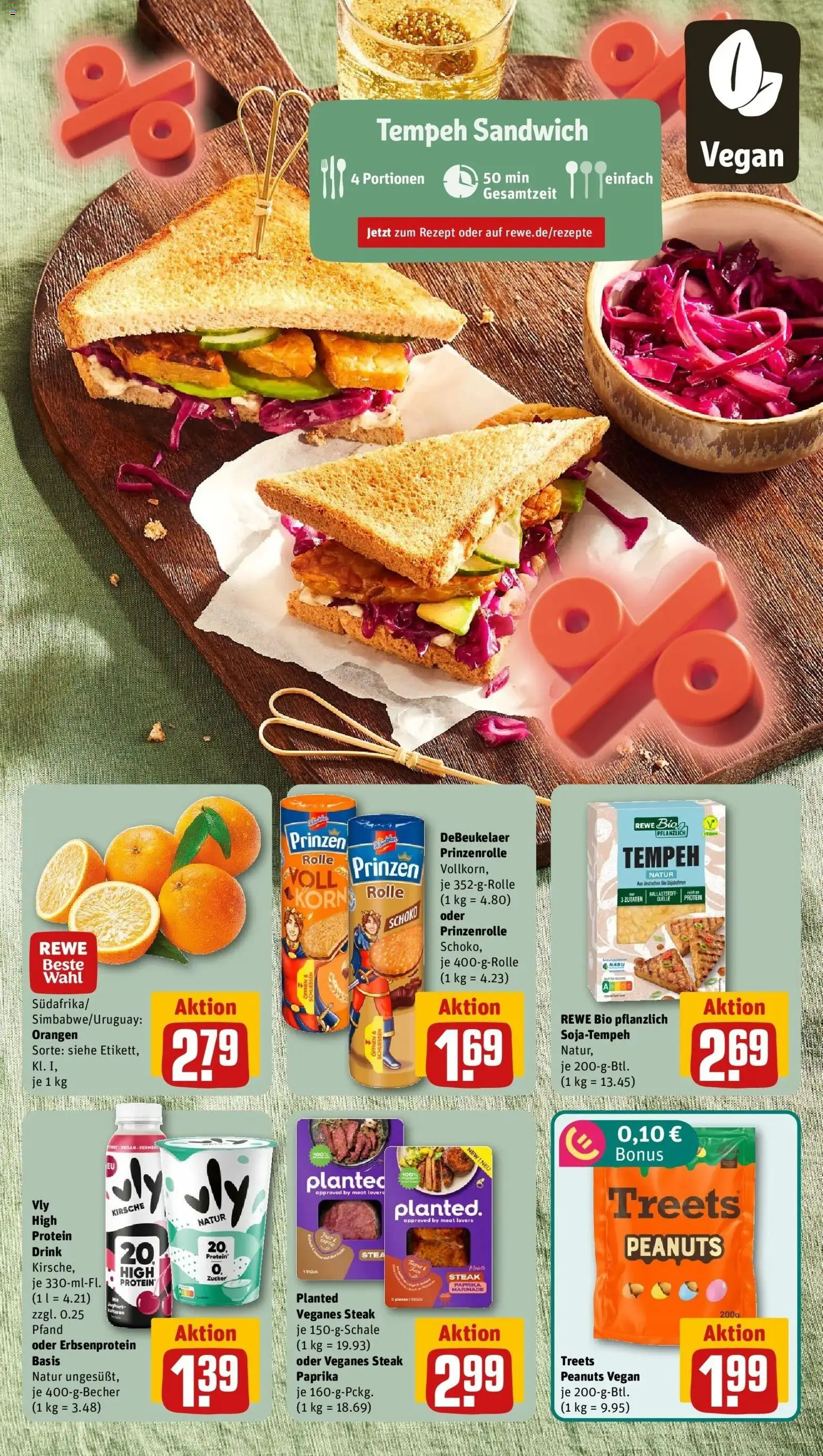 REWE Prospekt ab 24.08.2026 zum Blättern » Angebote | Seite: 5 | Produkte: Orangen, Paprika, Zucker, Steak