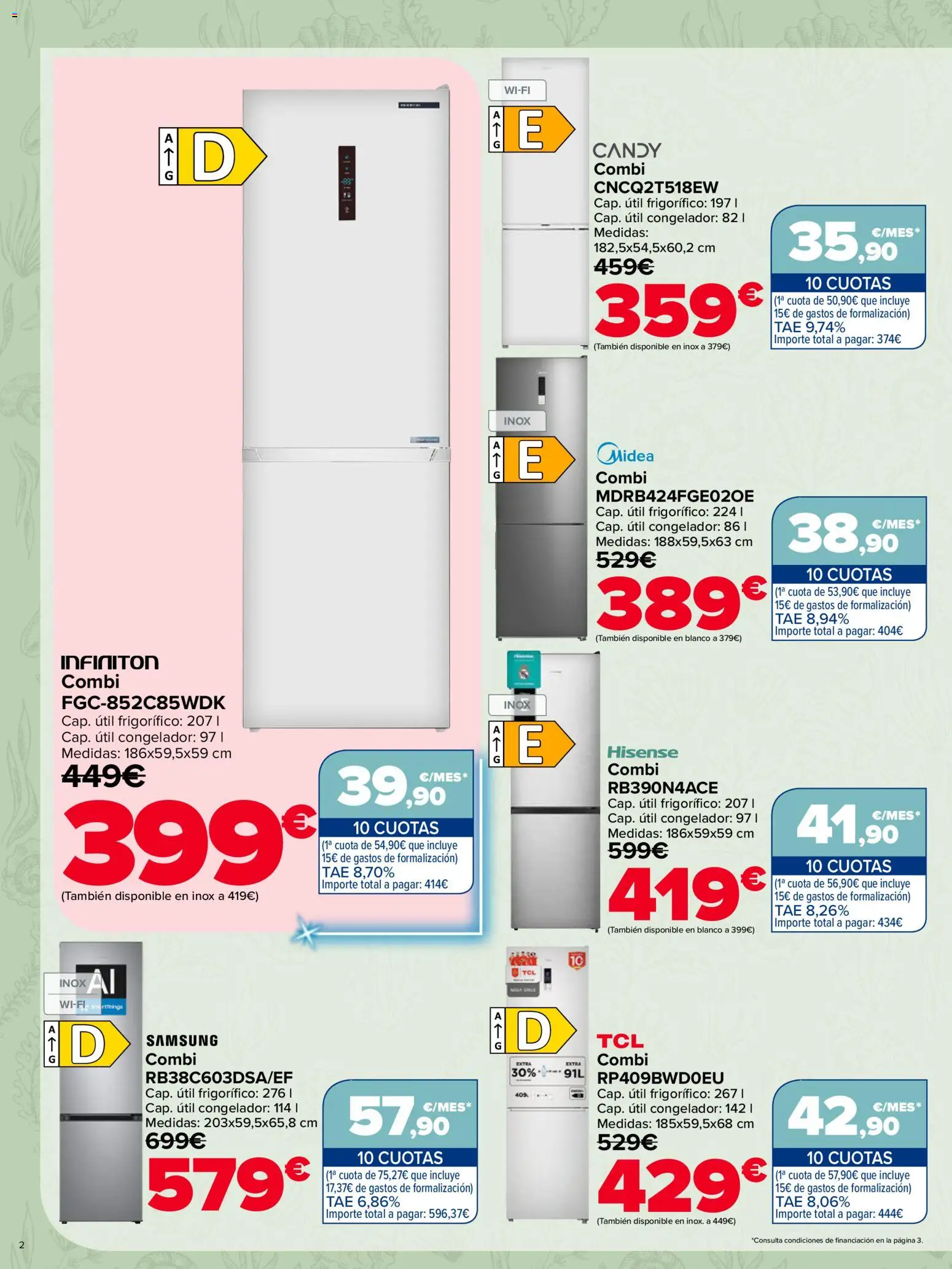 Carrefour Casa Equipada │ válido desde el 16/07/2026 | Página: 2 | Productos: Congelador, Combi