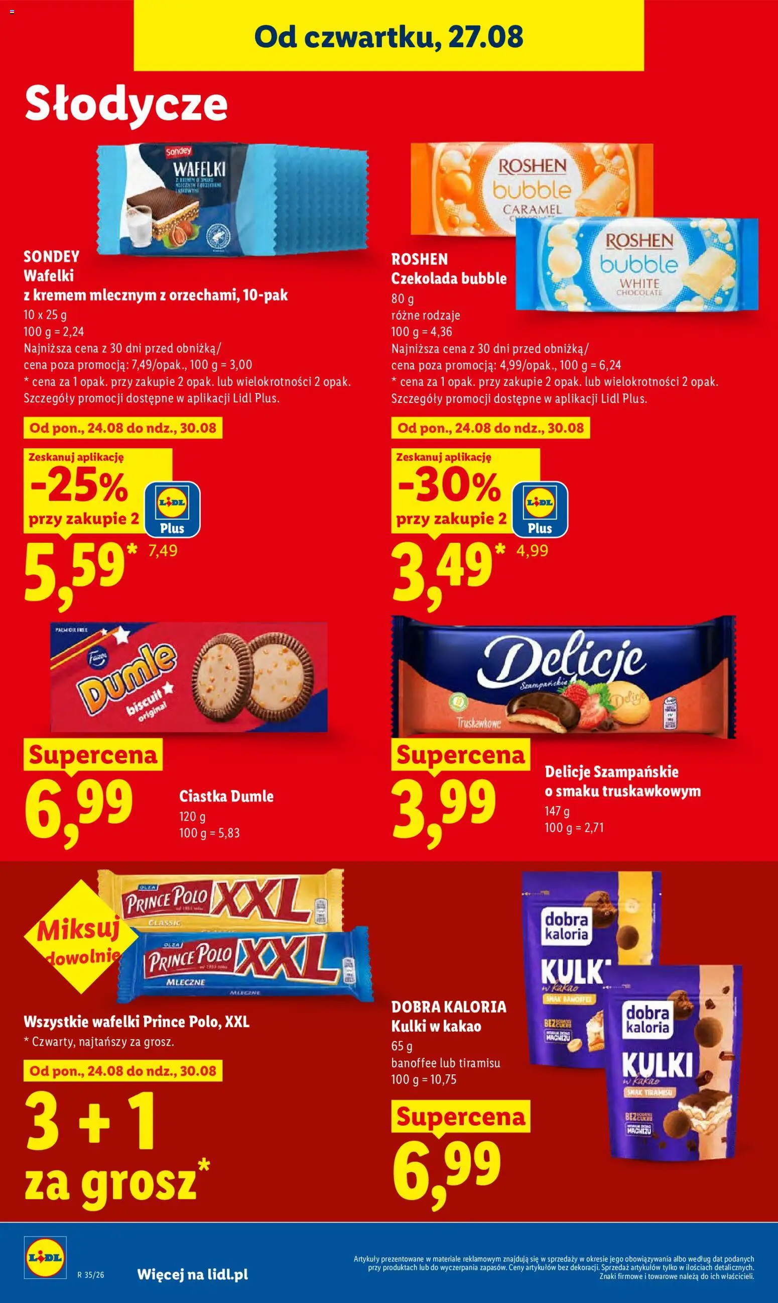 Lidl Polsko leták od 27.08.2026 | Strana: 72 | Produkty: Tiramisu, Kakao