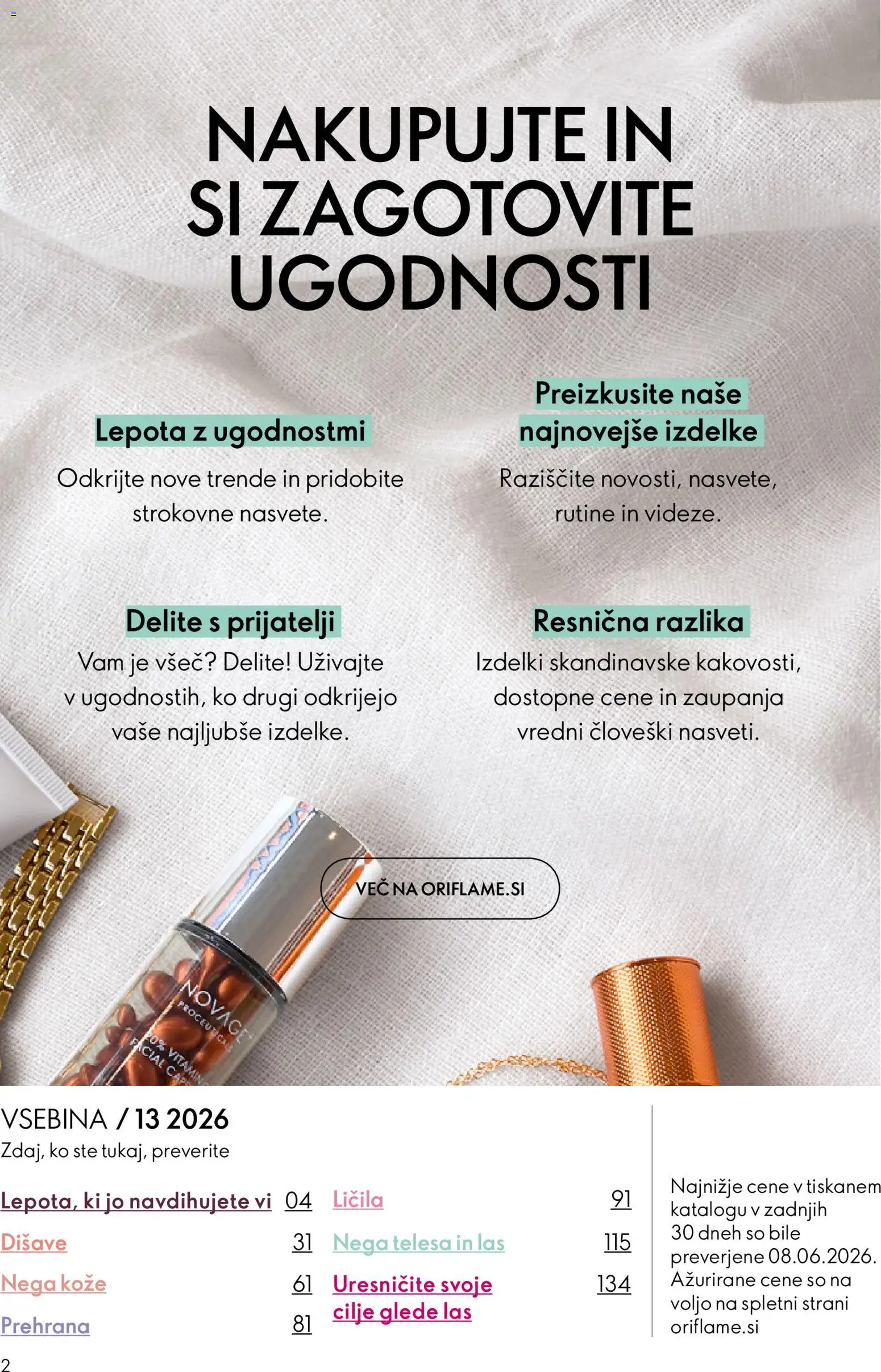 Novi Oriflame katalog ponudbe – veljaven od 16.09.2026 | Stran: 2 | Izdelki: Licila